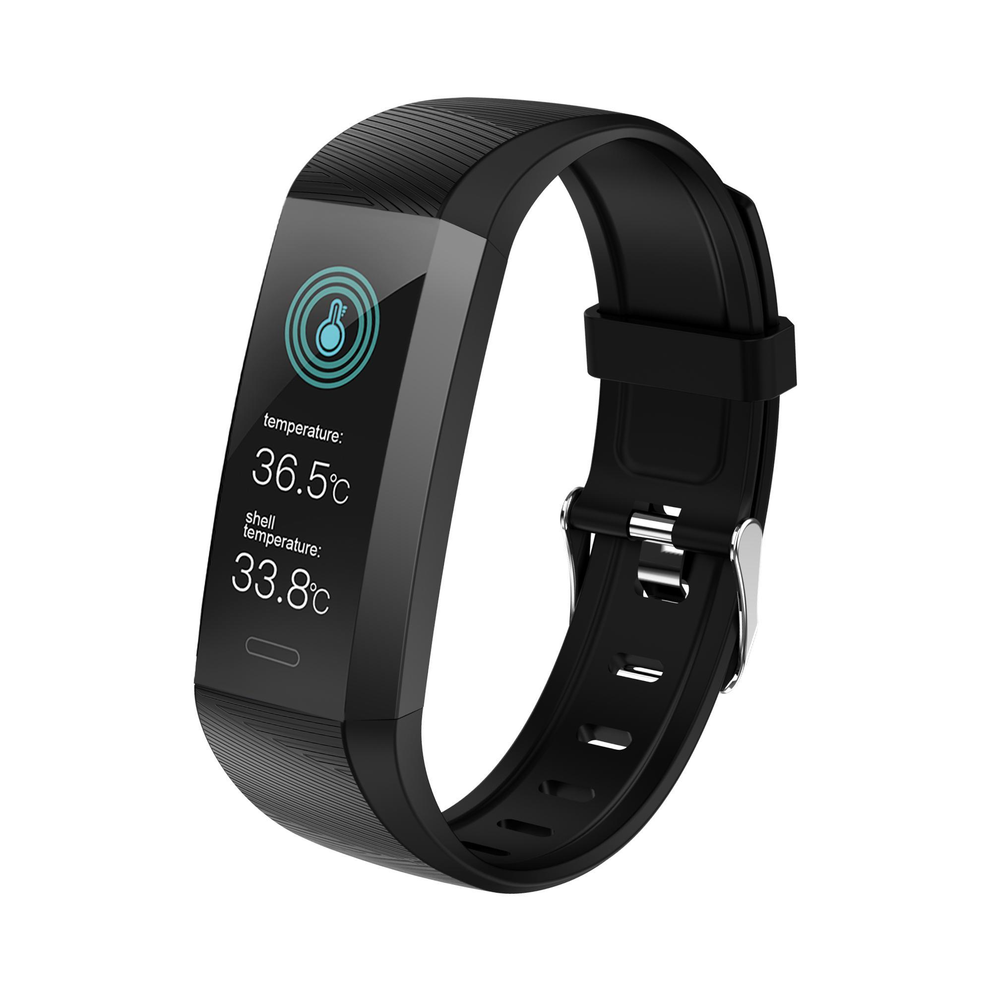 سوار صحي حراري - أسود/أحمر-electronics-smartwatches-image-1
