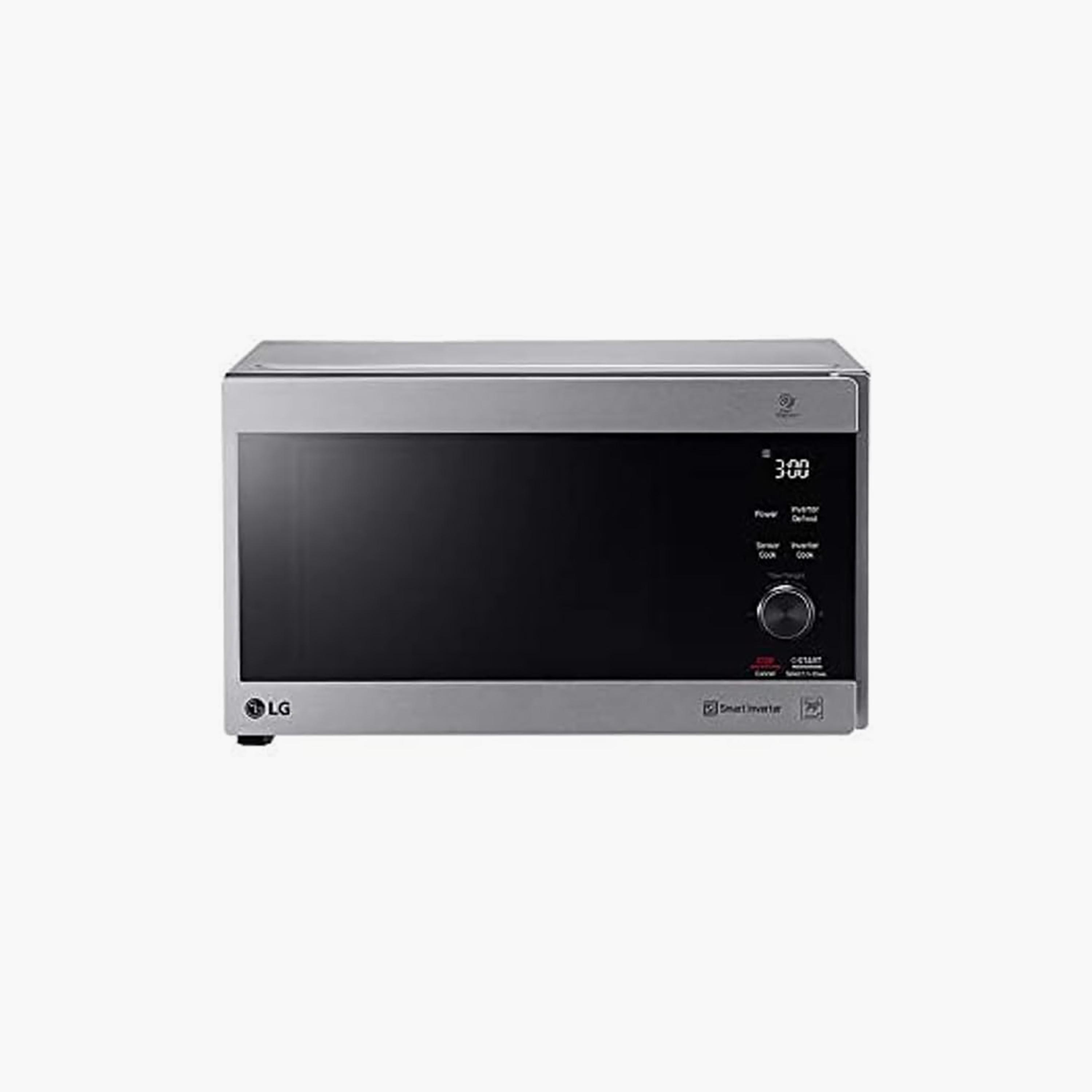 شواية فرن ميكروويف رقمي من إل جي بسعة 42 لتر باللون الفضي النبيل | MH8265CIS-household-appliances-kitchenappliances-microwavesandovens-image-1