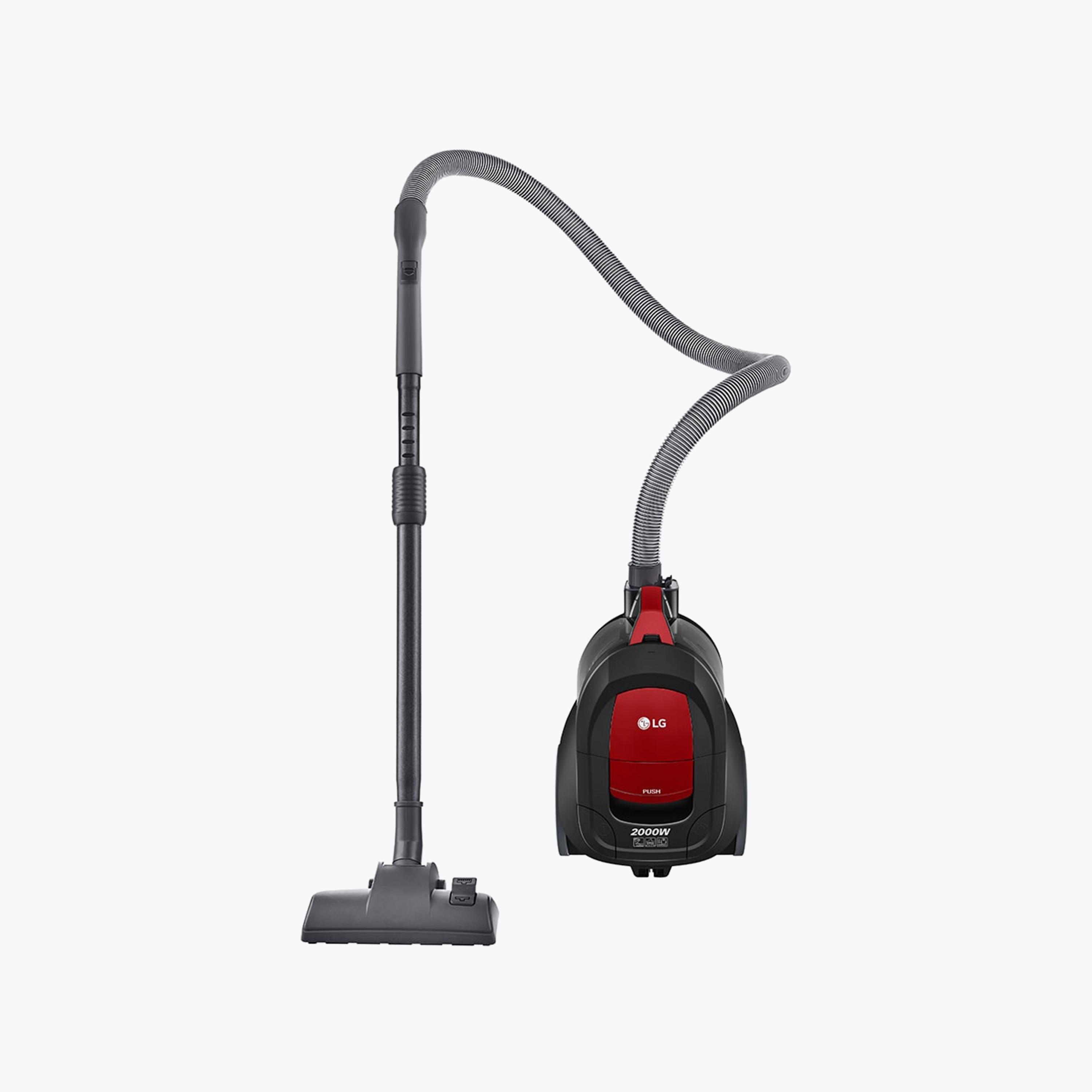مكنسة كهربائية بدون كيس من إل جي باللونين الأحمر والأسود | VC5420NNTR-household-appliances-homeappliances-vacuumcleaners-image-1