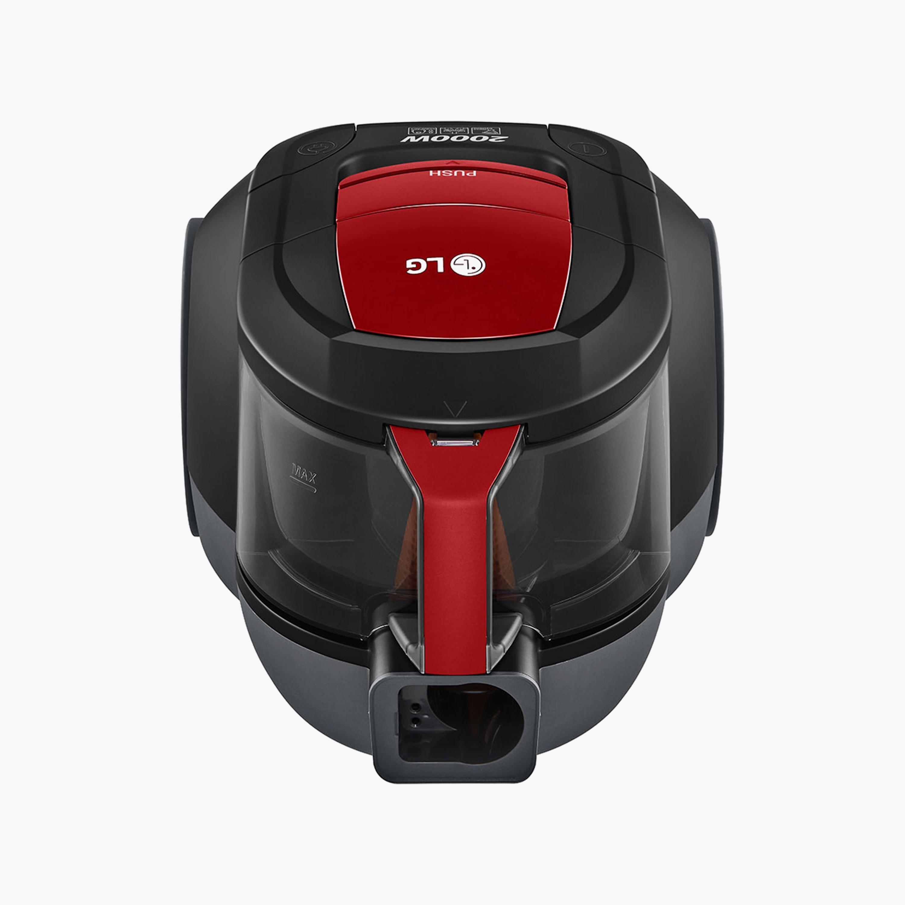مكنسة كهربائية بدون كيس من إل جي باللونين الأحمر والأسود | VC5420NNTR-household-appliances-homeappliances-vacuumcleaners-image-3