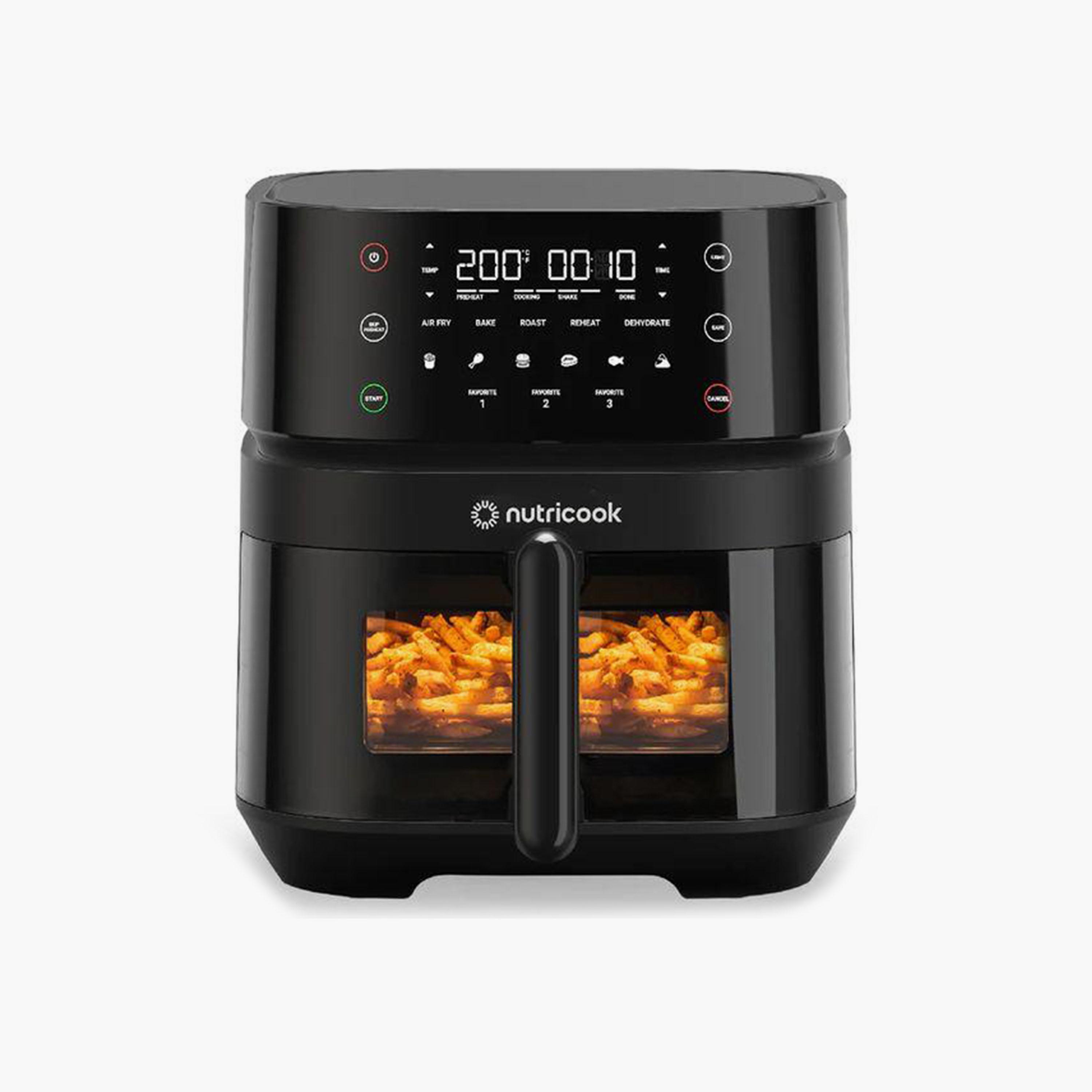 مقلاة هوائية من نيوتري كوك سعة 5.7 لتر باللون الأسود | NC-AF357V-household-appliances-kitchenappliances-foodprocessors-image-1
