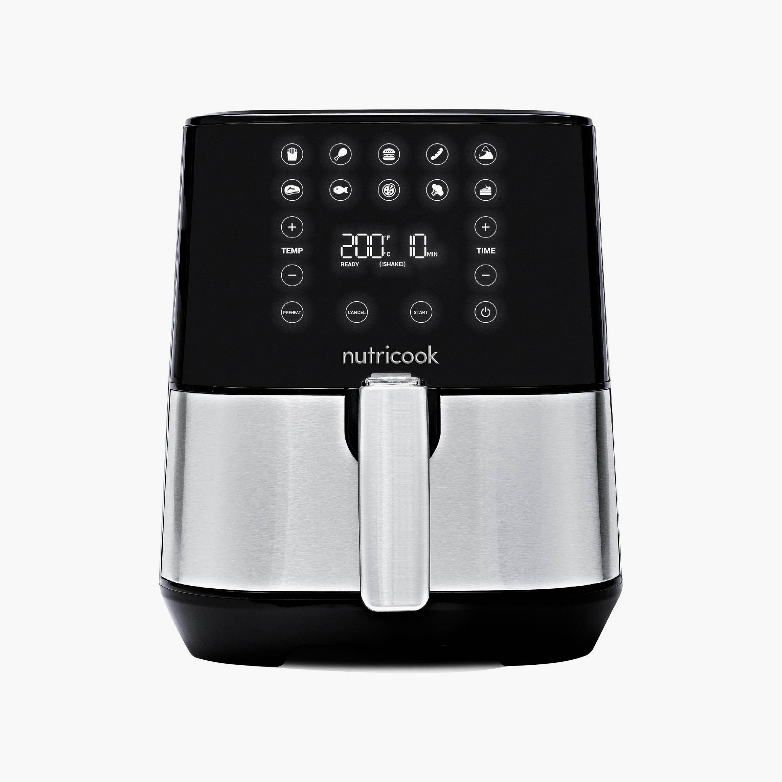 قلاية هوائية من نوتريكوك 2 مع 1500 واط و3.6 لتر بلون أسود | NC-AF204-household-appliances-kitchenappliances-foodprocessors-image-1