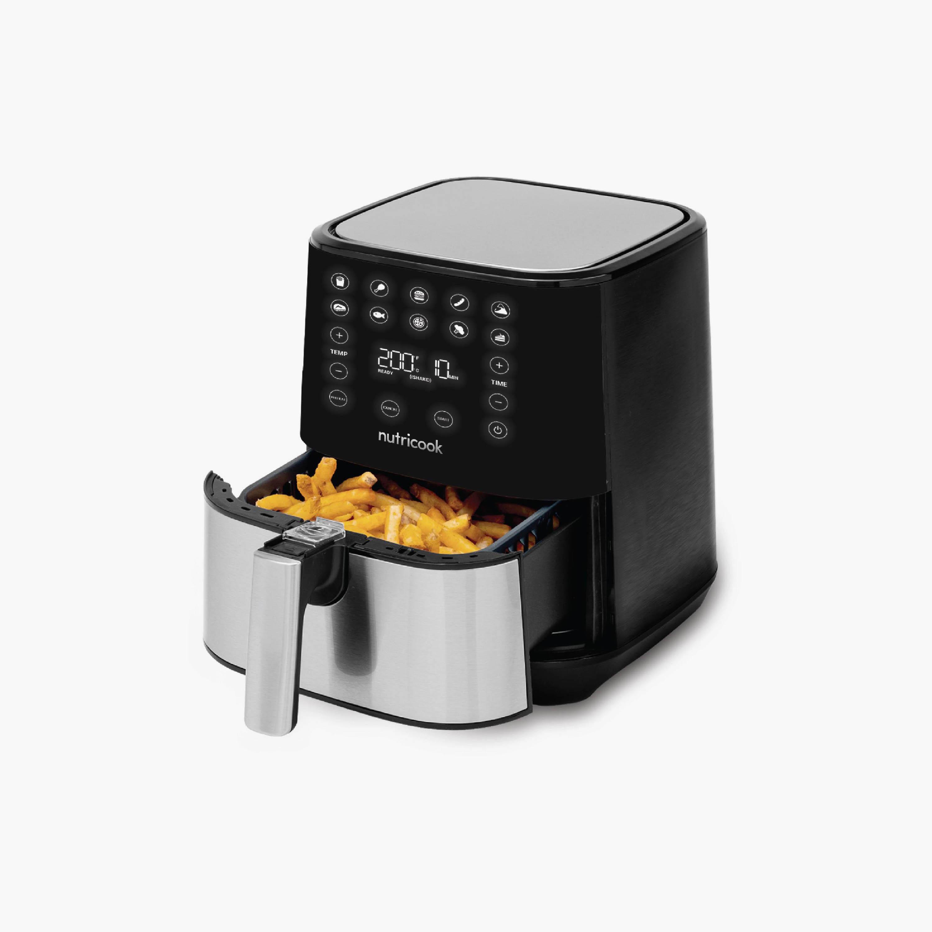 قلاية هوائية من نوتريكوك 2 مع 1500 واط و3.6 لتر بلون أسود | NC-AF204-household-appliances-kitchenappliances-foodprocessors-image-2