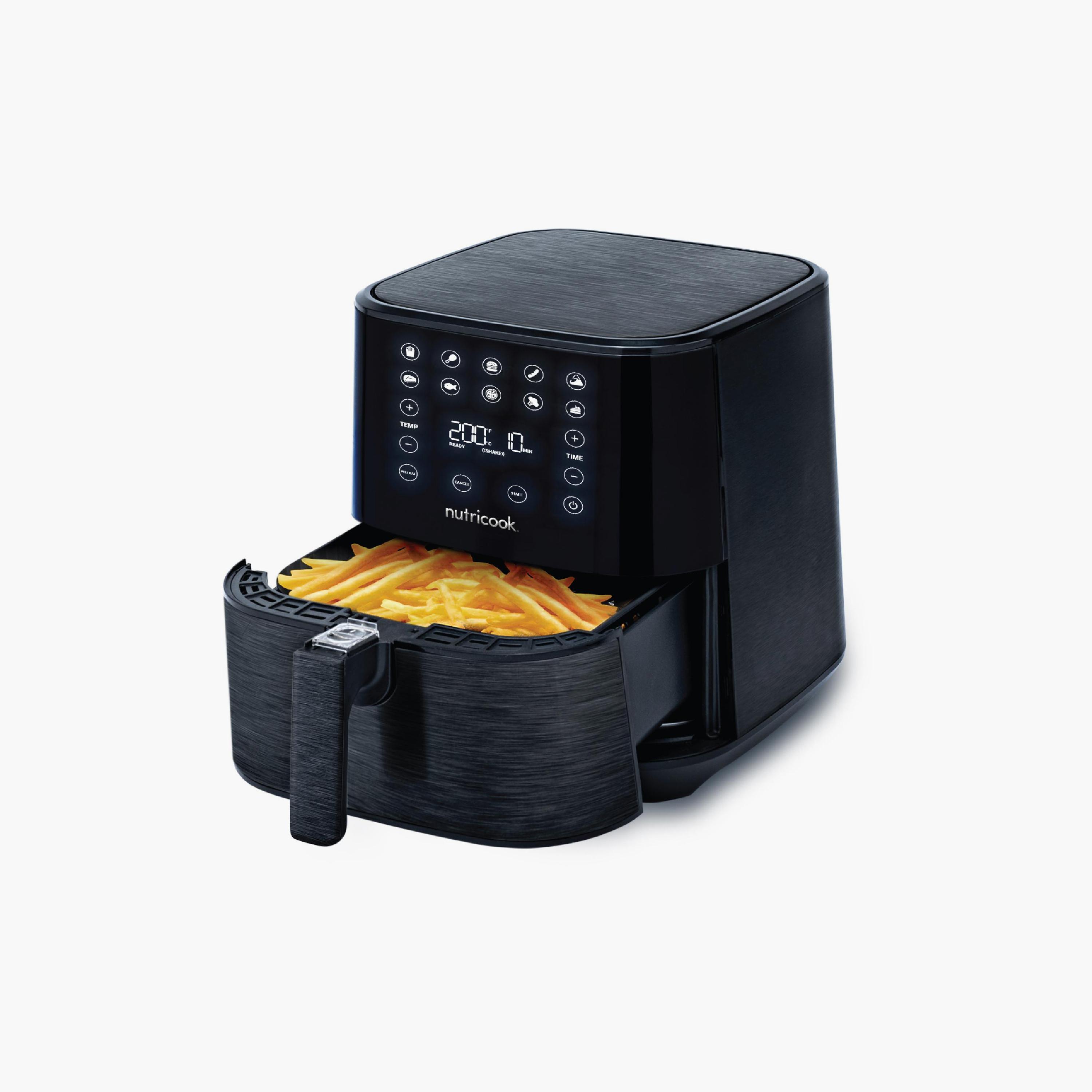 مقلاة هوائية سريعة 2 بسعة 5.5 لتر بلون أسود من نوتريكوك | NC-AF205K-household-appliances-kitchenappliances-foodprocessors-image-2