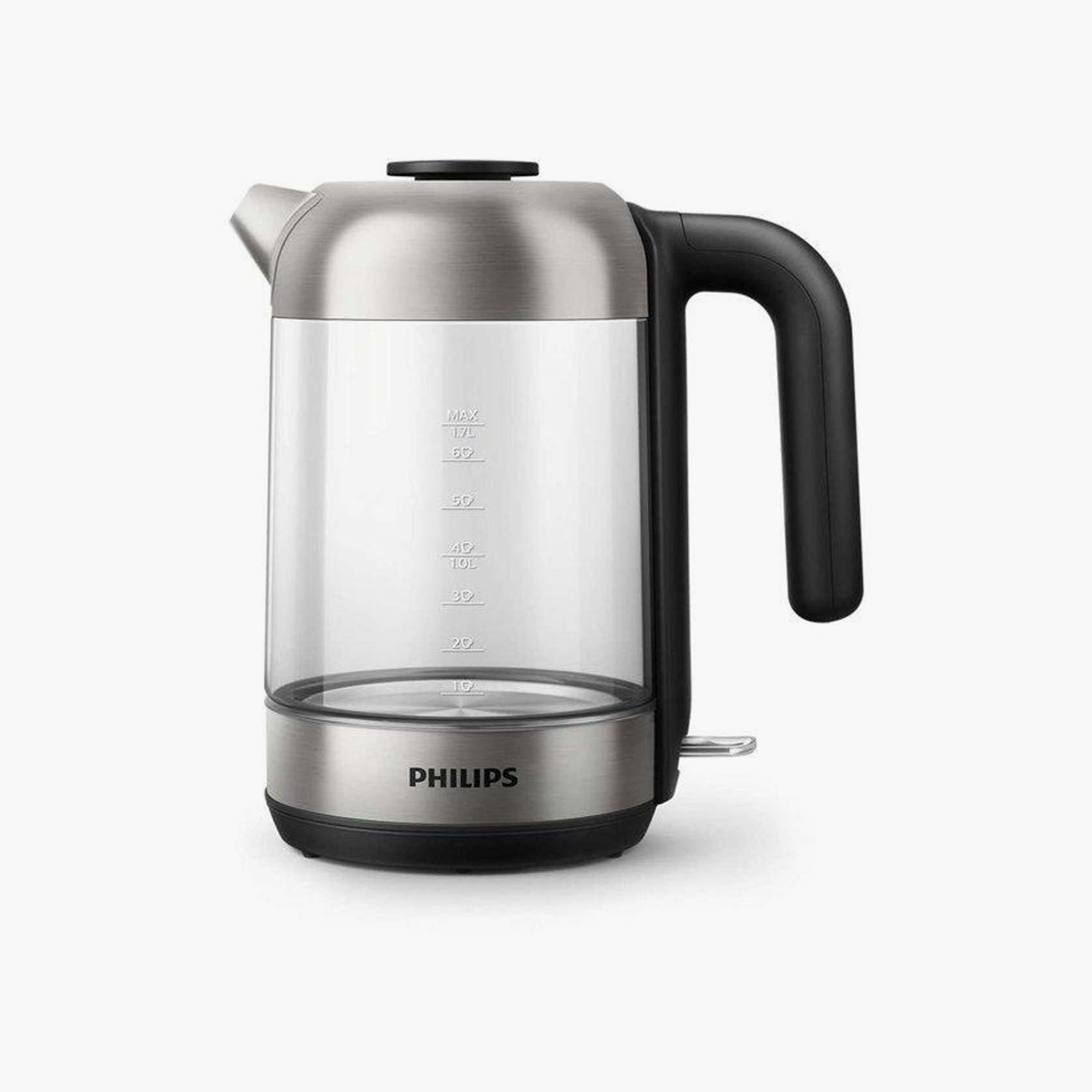 Philips Series 5000 Glass Kettle Crystal 2200W 1.7L Stainless Steel | HD9339-household-appliances-kitchenappliances-electrickettles-image-1