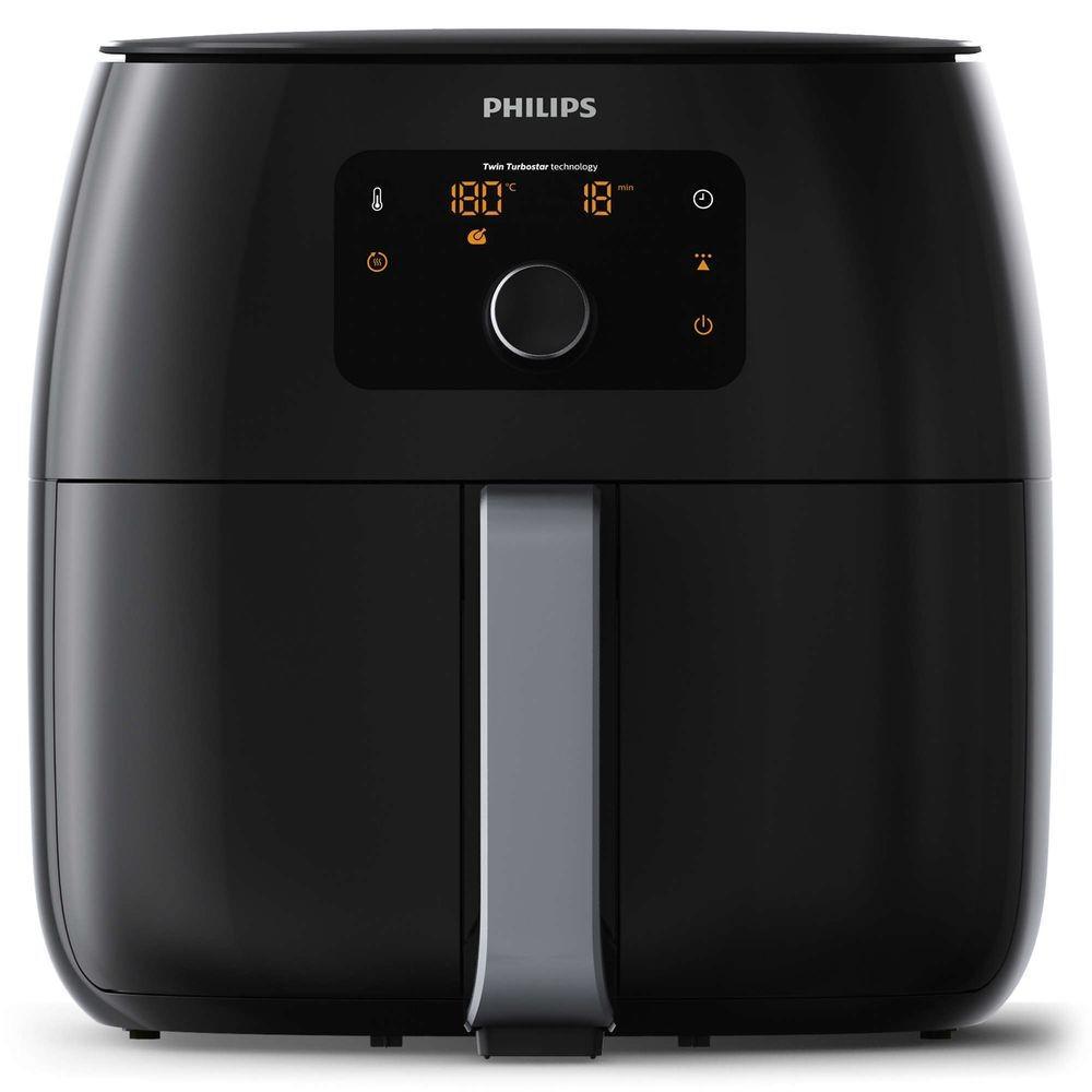 مقلاة فيليبس الهوائية من مجموعة افانس سعة 1.4 كجم باللون الأسود | HD9650-90-household-appliances-kitchenappliances-foodprocessors-image-1