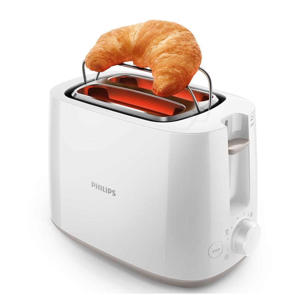 PHILIPS 2 Slice Daily Collection Toaster White | HD2581-household-appliances-kitchenappliances-toasters-image-3