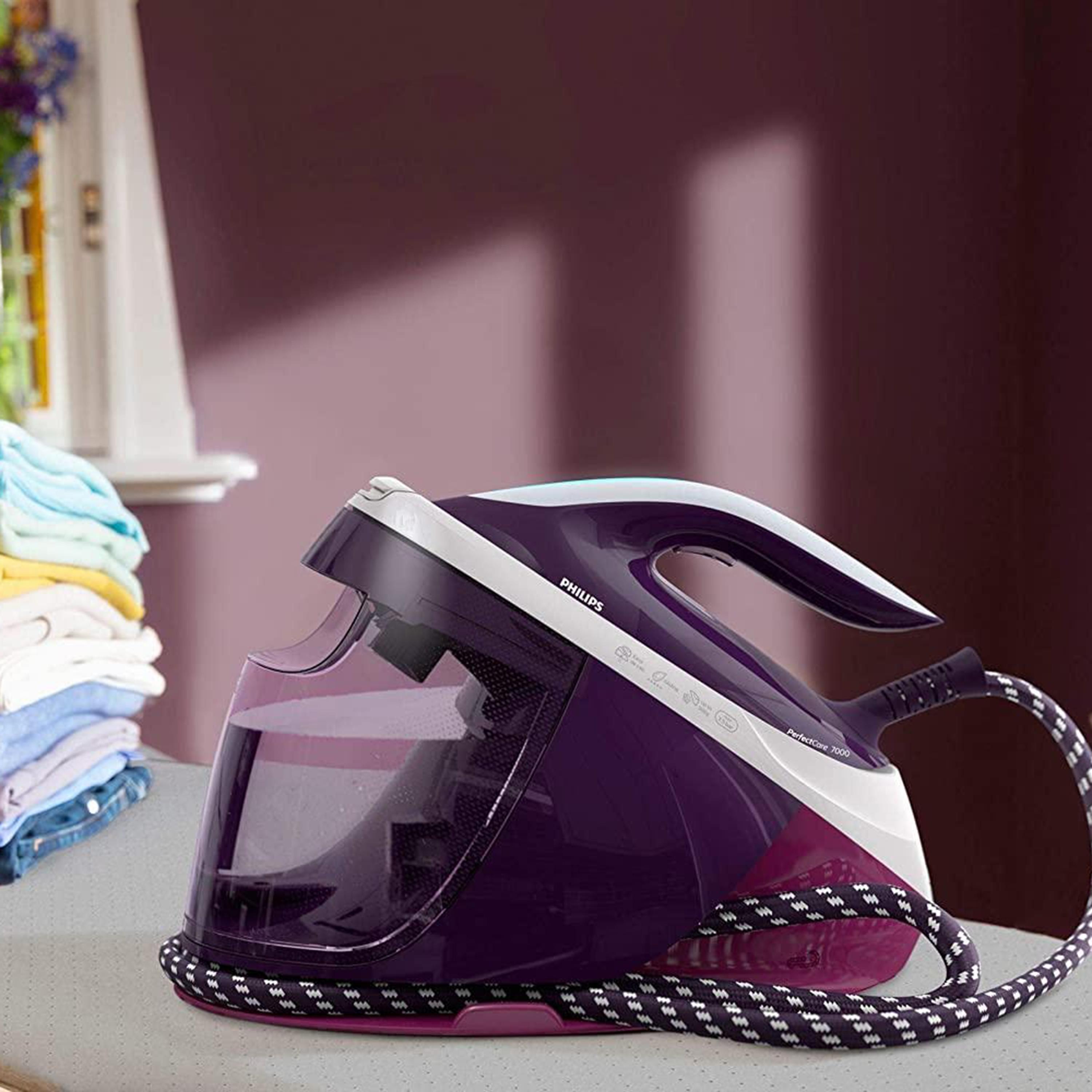 مولد بخار من فيليبس ذات بيرفيكت كير مع 7000 بلون أرجواني | PSG7028-household-appliances-homeappliances-ironandsteamers-image-3