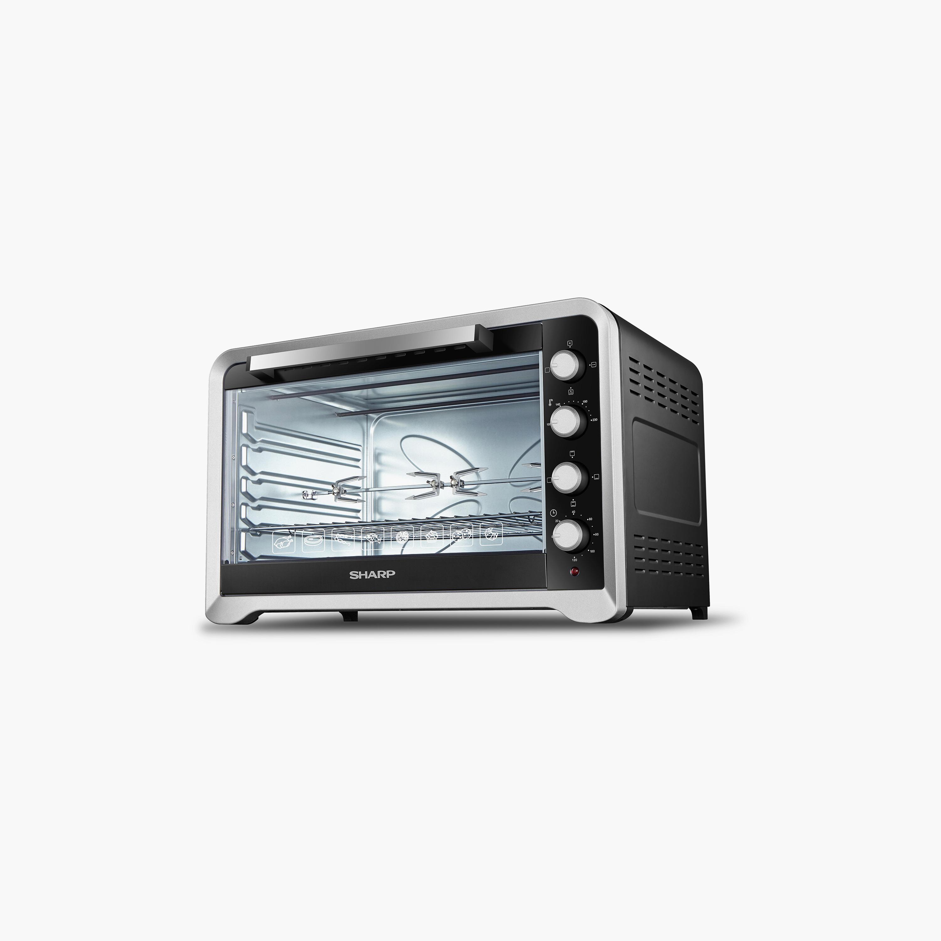 فرن كهربائي من شارب مع 100 لتر بلون أسود وفضي | EO-G120K3-household-appliances-kitchenappliances-microwavesandovens-image-1