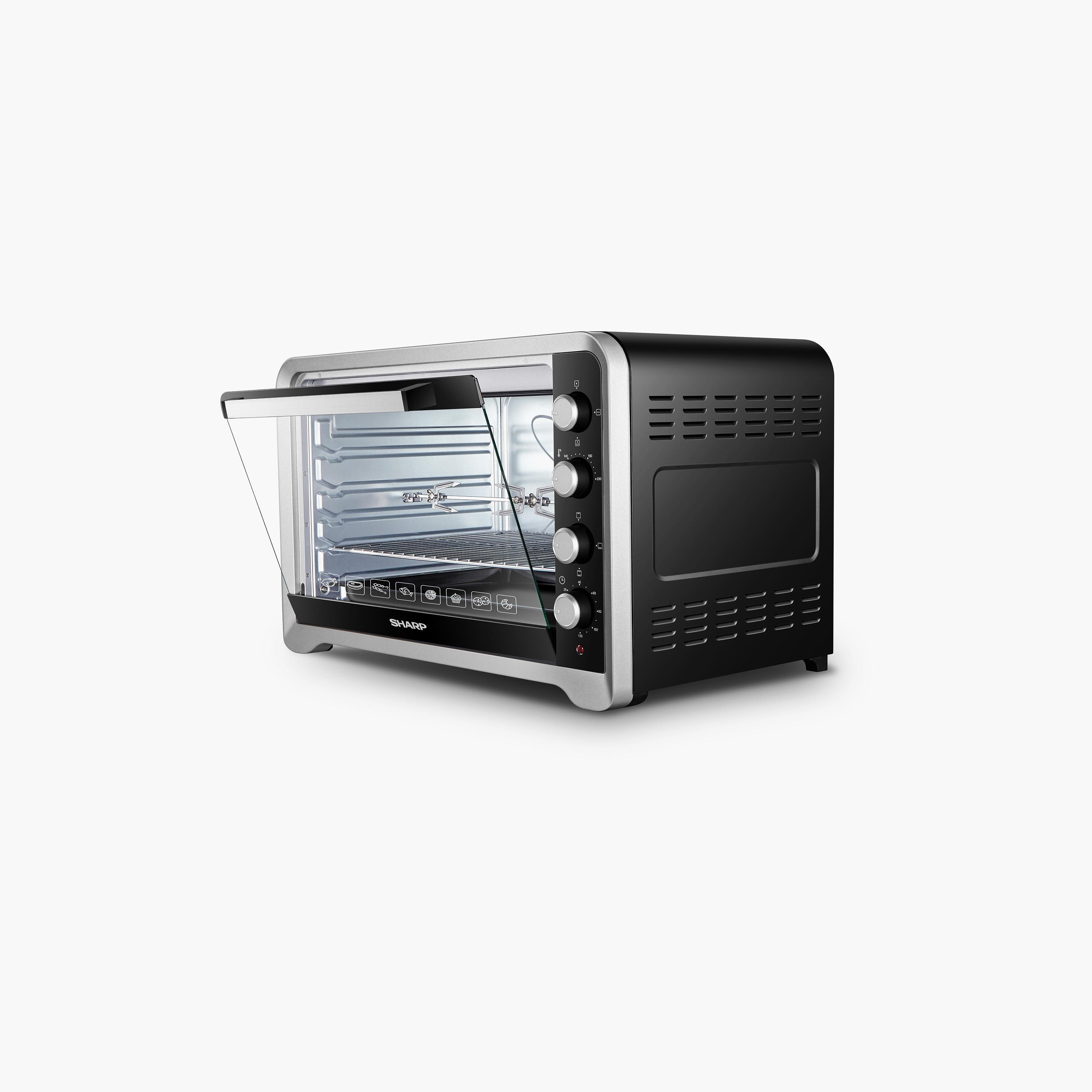 فرن كهربائي من شارب مع 100 لتر بلون أسود وفضي | EO-G120K3-household-appliances-kitchenappliances-microwavesandovens-image-2