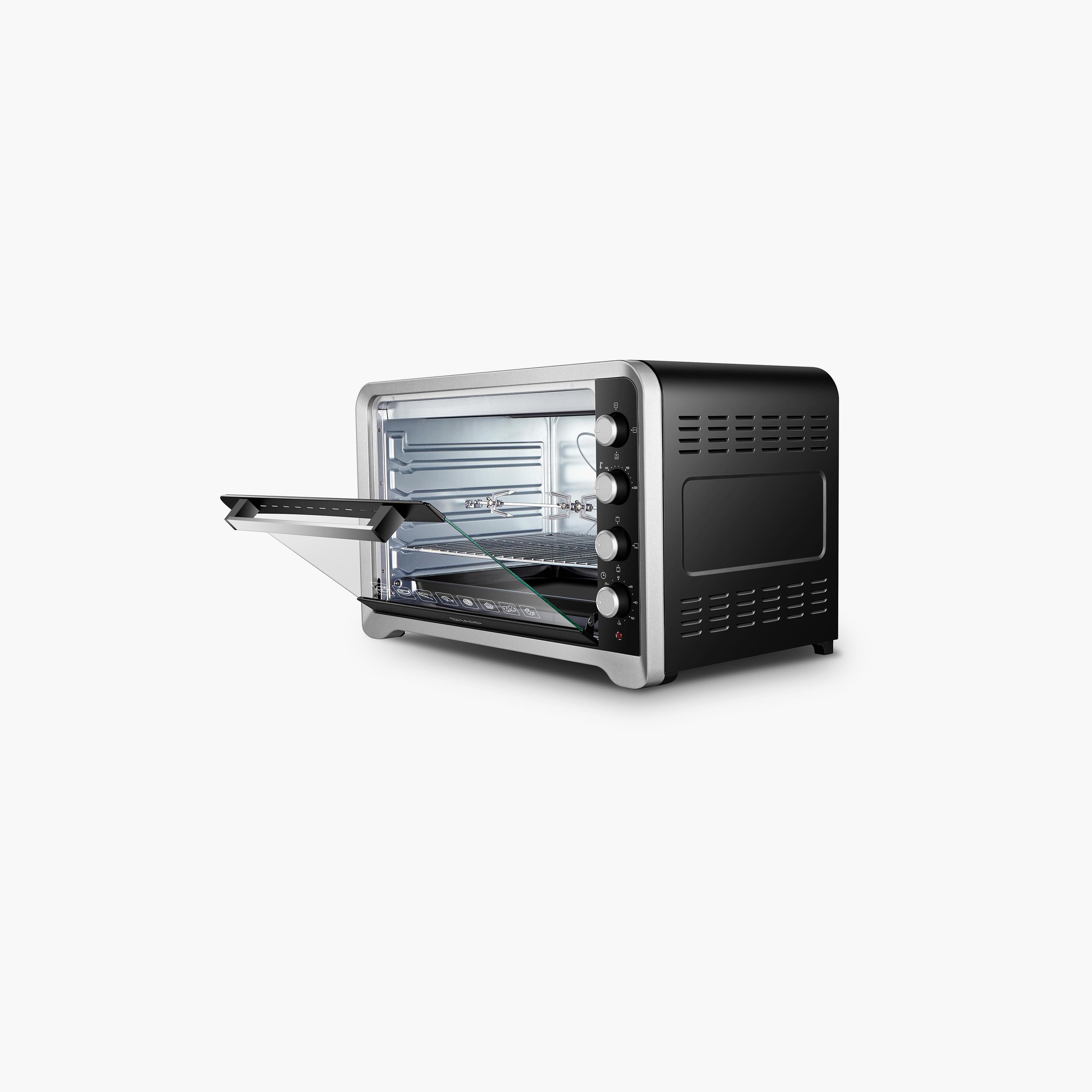فرن كهربائي من شارب مع 100 لتر بلون أسود وفضي | EO-G120K3-household-appliances-kitchenappliances-microwavesandovens-image-3