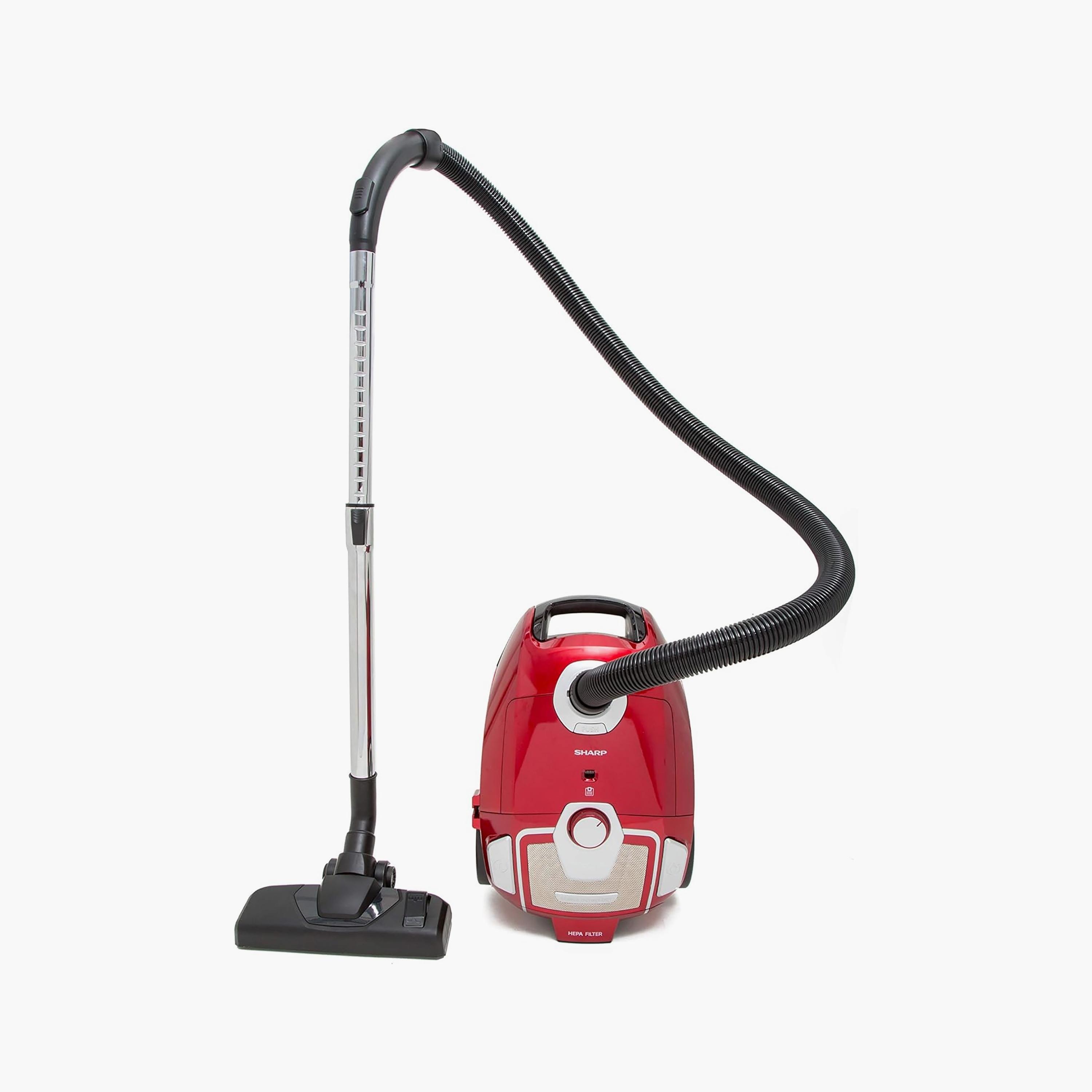 مكنسة كهربائية بحاوية من شارب باللون الأحمر | EC-BG1805A-RZ-household-appliances-homeappliances-vacuumcleaners-image-1