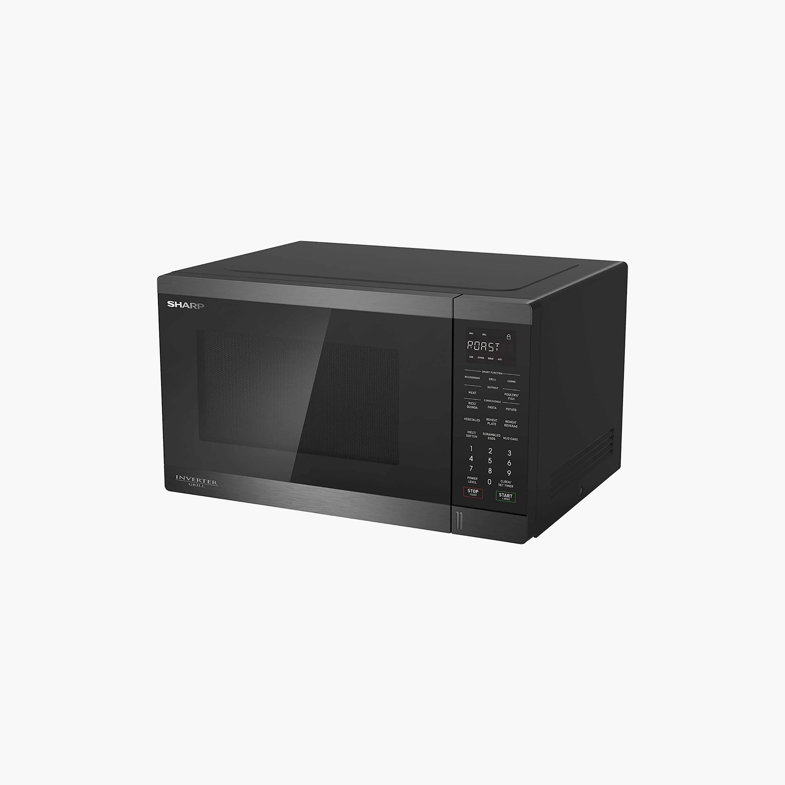 فرن ميكروويف من شارب ذو 34 لتر مع 1100 واط وقطر 315 مم ذو قرص دوار | R-34GRI-BS3-household-appliances-kitchenappliances-microwavesandovens-image-1