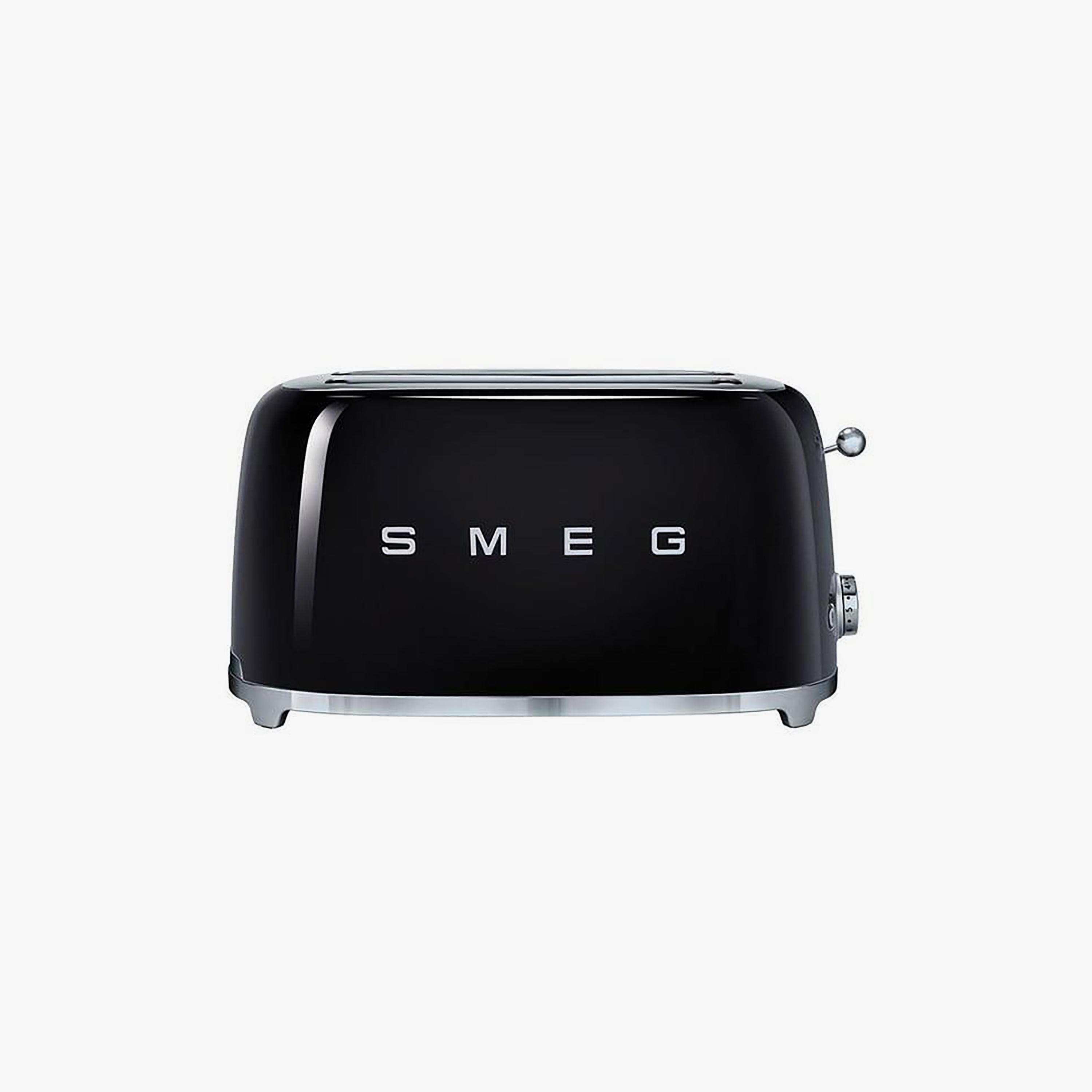 Smeg Toaster 4 Slice Black | TSF02BLUK-household-appliances-kitchenappliances-toasters-image-1