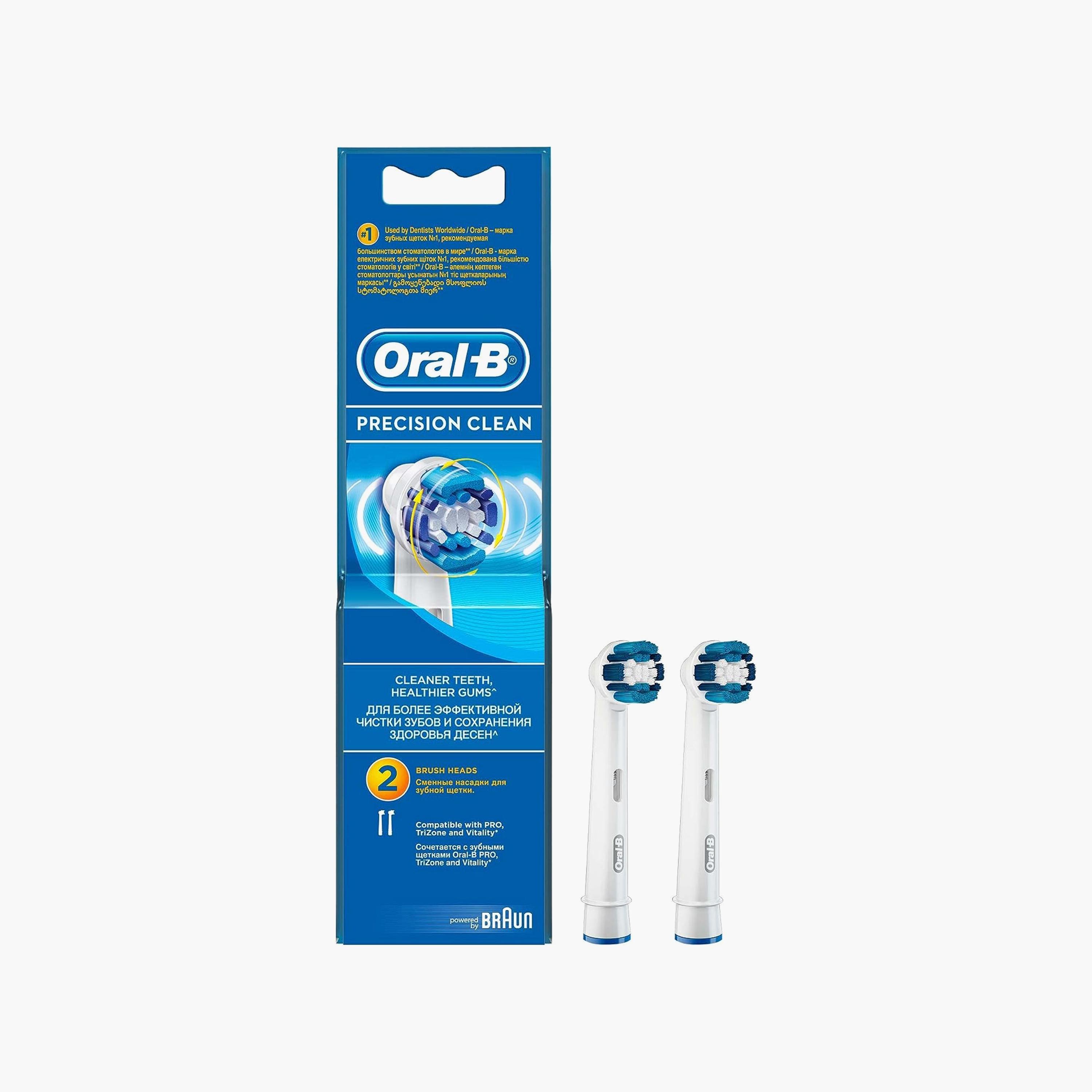 Oral-B Precision Clean Replacement Brush Head 2 count-beautyandpersonalcare-babycare-teethanddentalcare-image-1