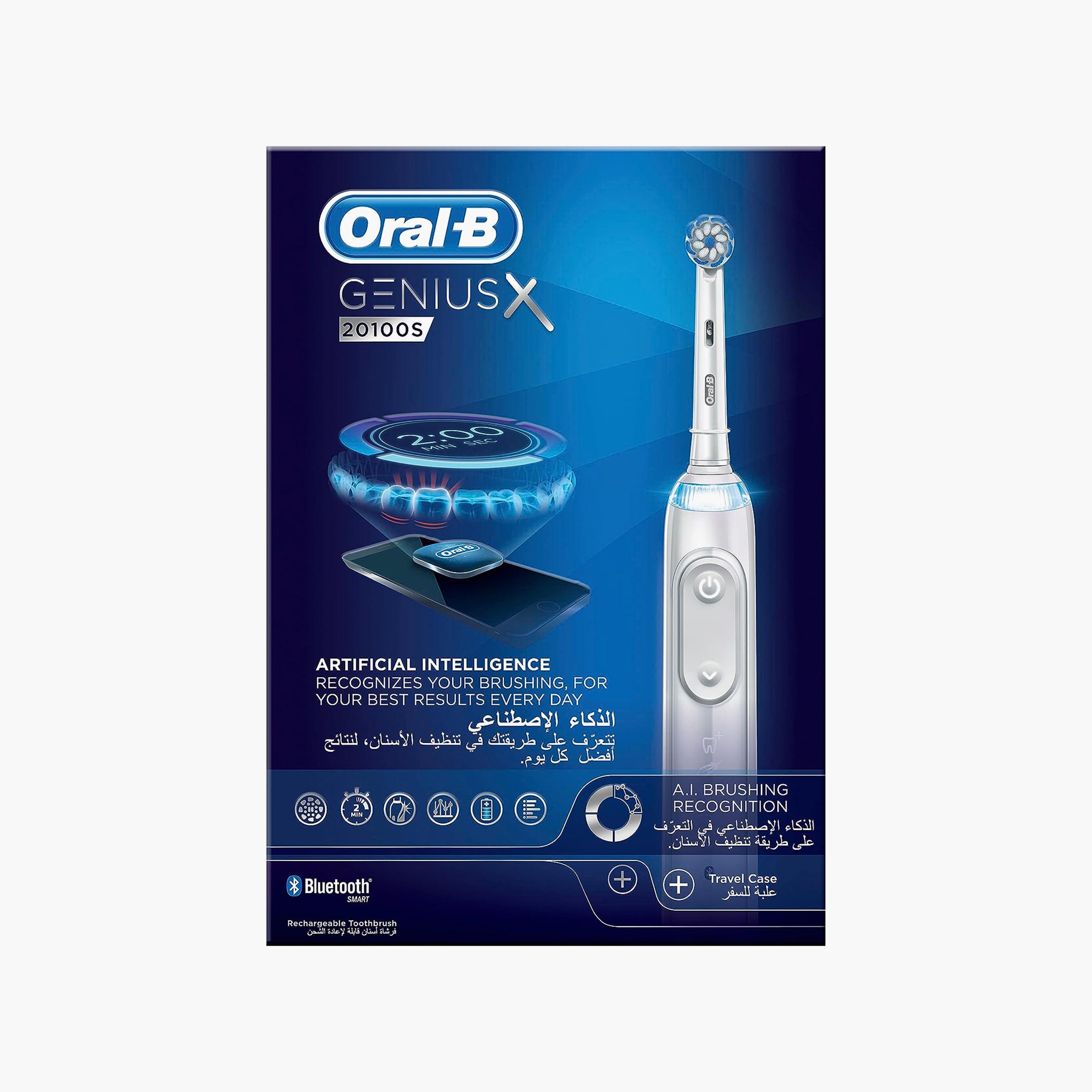 Oral-B Geniusx 20100s Rechargeable Toothbrush White - D706.514.6X-beautyandpersonalcare-babycare-teethanddentalcare-image-2