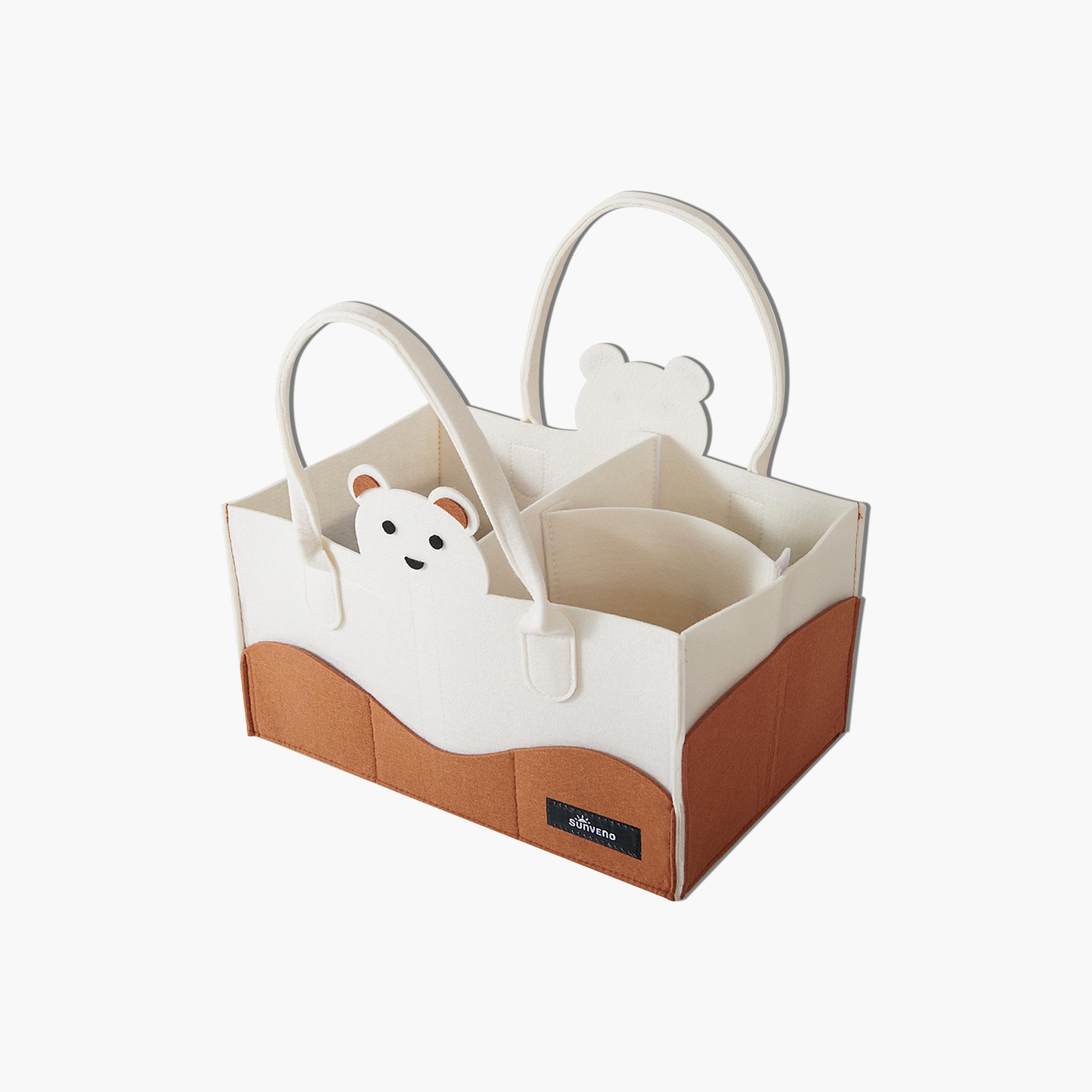 Sunveno Organizer Diaper Caddy, Ivory-baby-diapering-diaperbags-image-4