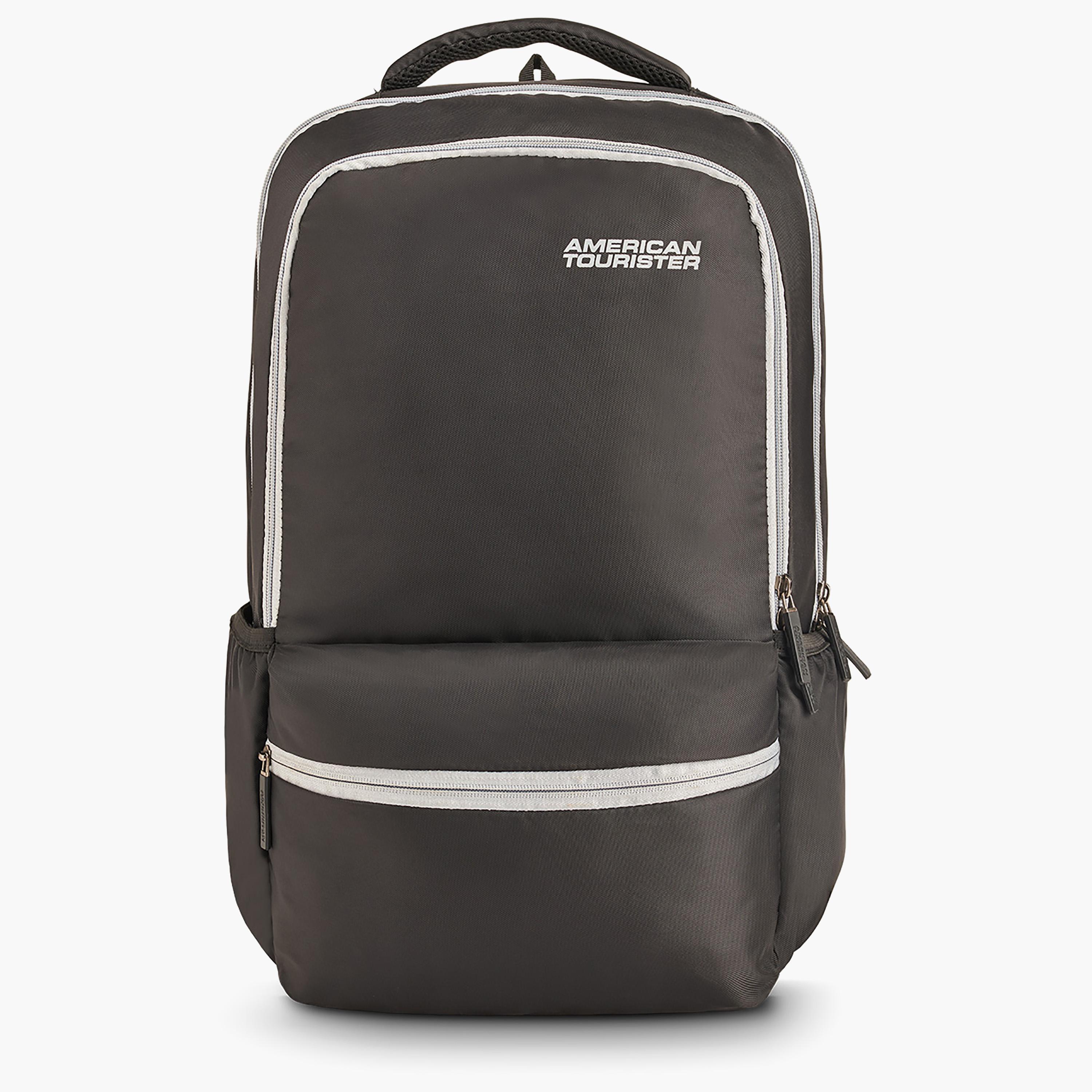 American Tourister 24 L | 18.5 Inch Slate Solid Casual Backpack Black | LU609001-school-bagsandbackpacks-backpacks-image-1