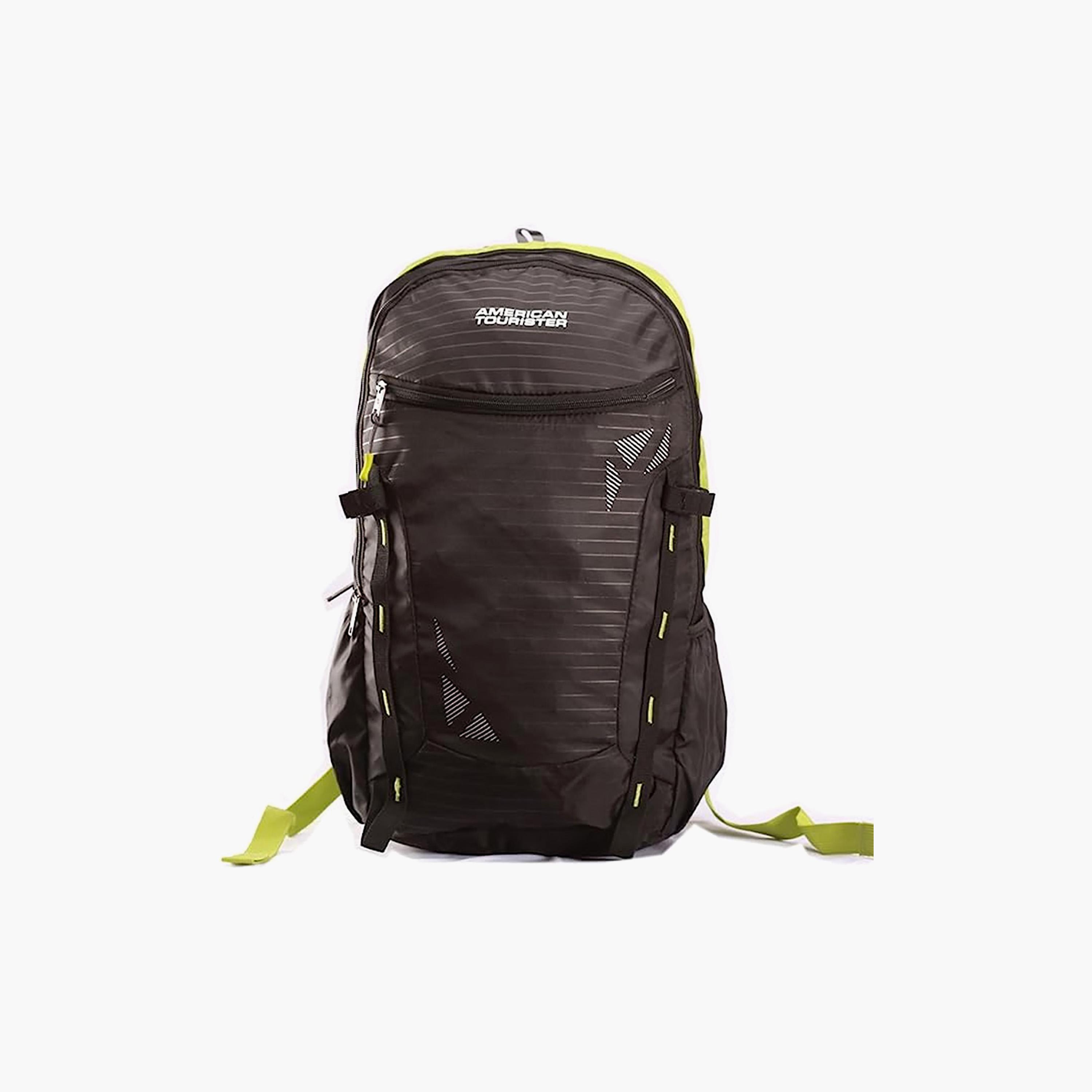 American Tourister 45 L | 23 Inch Tourister Mambo Striped Casual Backpack Black | FC109002-school-bagsandbackpacks-backpacks-image-1