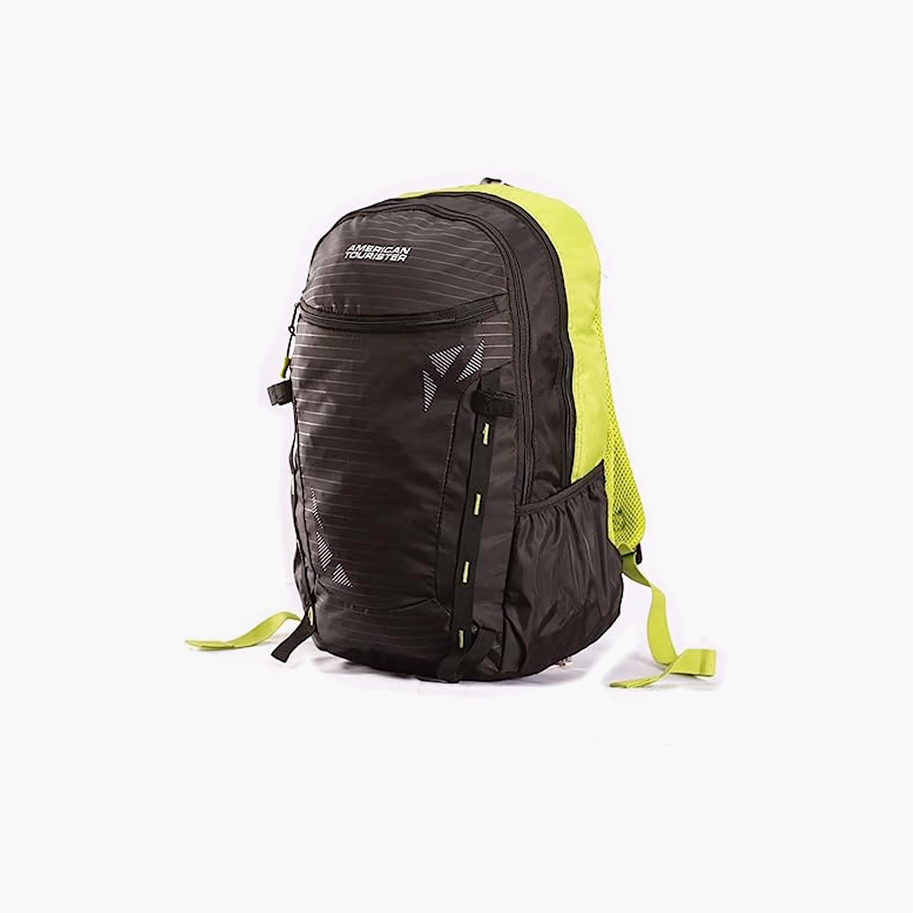 American Tourister 45 L | 23 Inch Tourister Mambo Striped Casual Backpack Black | FC109002-school-bagsandbackpacks-backpacks-image-2