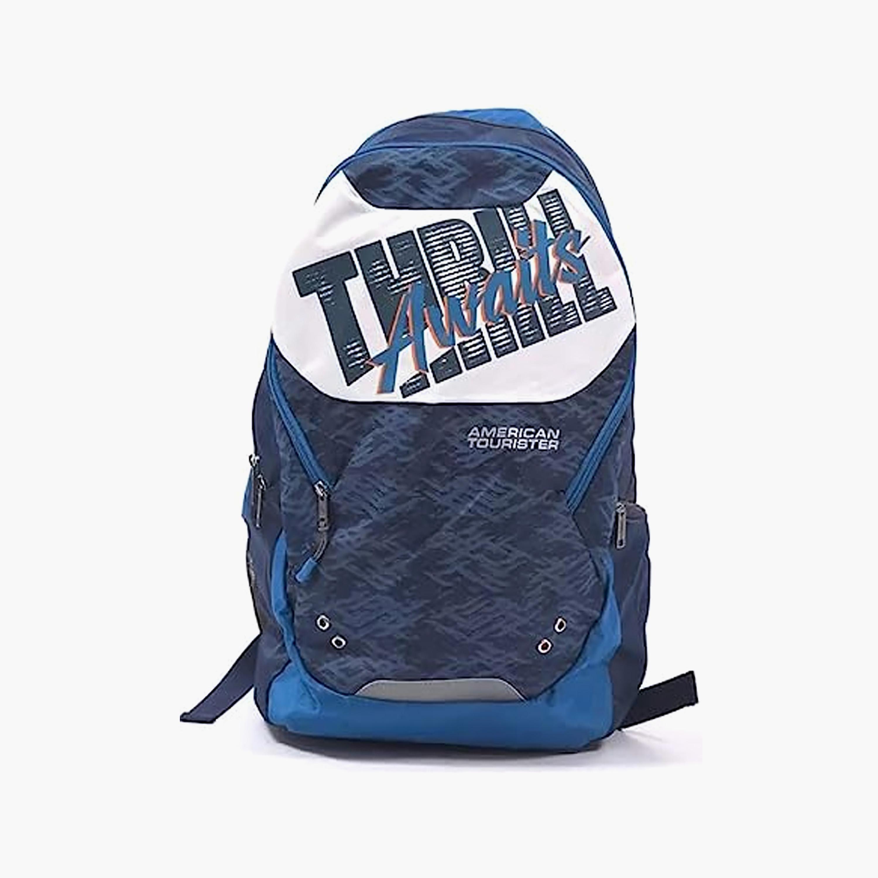 شنطة ظهر كاجوال من امريكان توريستر بلون أزرق رائع + مطبوع-travel-luggagesandbags-backpacks-image-1