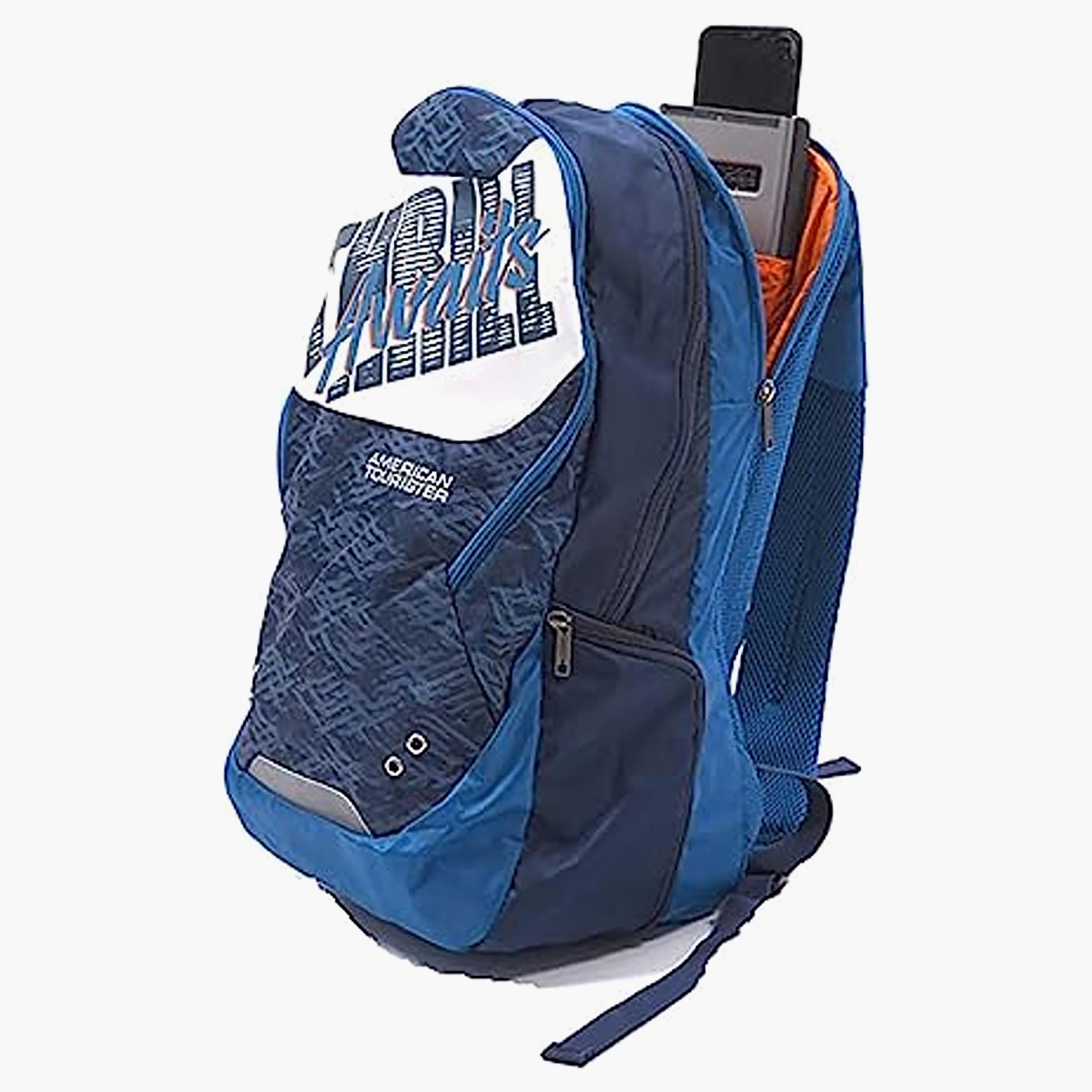 American Tourister 25 L| 18.5 Inch Groovy Printed Laptop Backpack Blue | FE701001-travel-luggagesandbags-backpacks-image-2