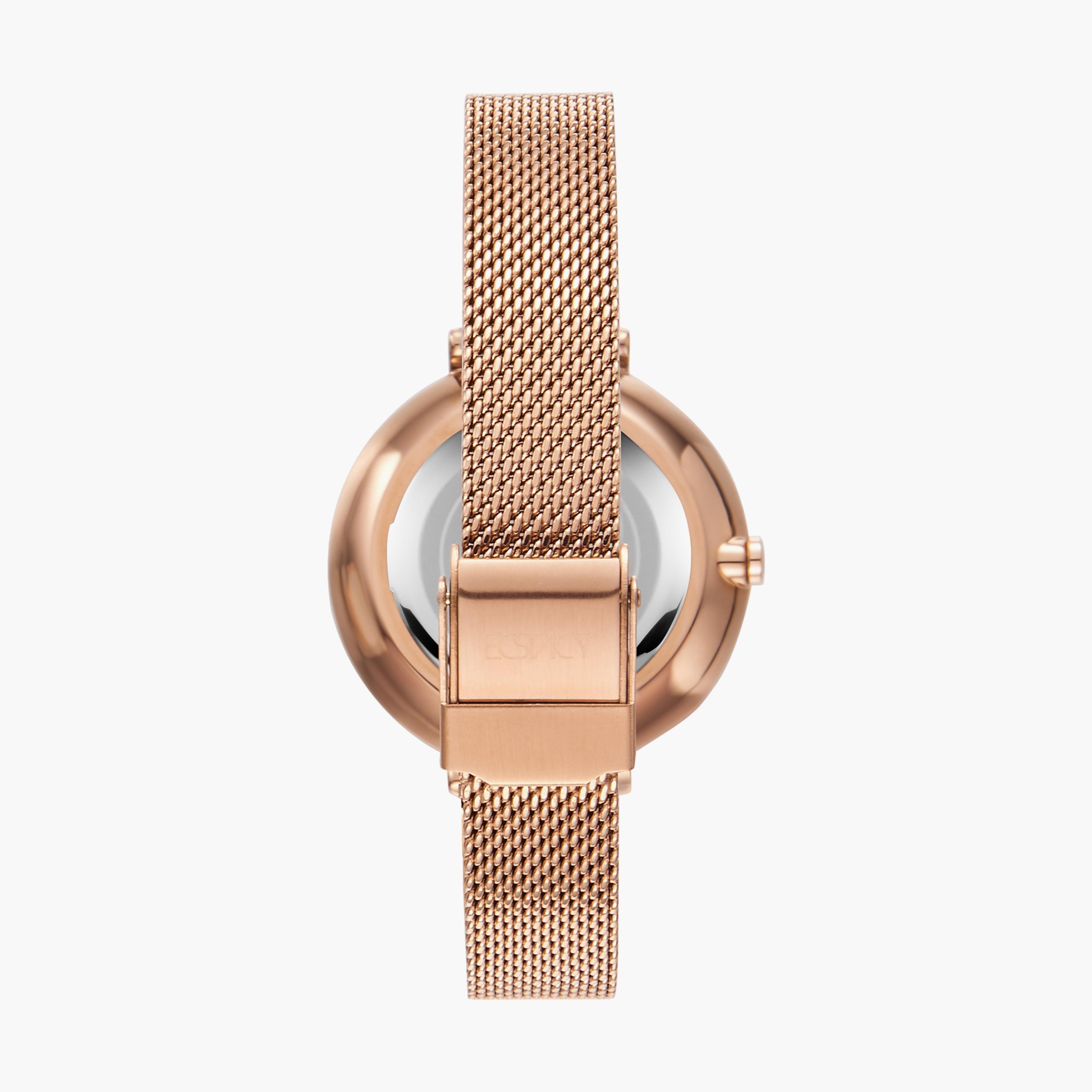 E23501-RBKM | ساعة إكستاسي ذو انالوج للنساء بسوار ذهبي وردي مع ستانلس ستيل-women-watchesandjewellery-watches-image-3