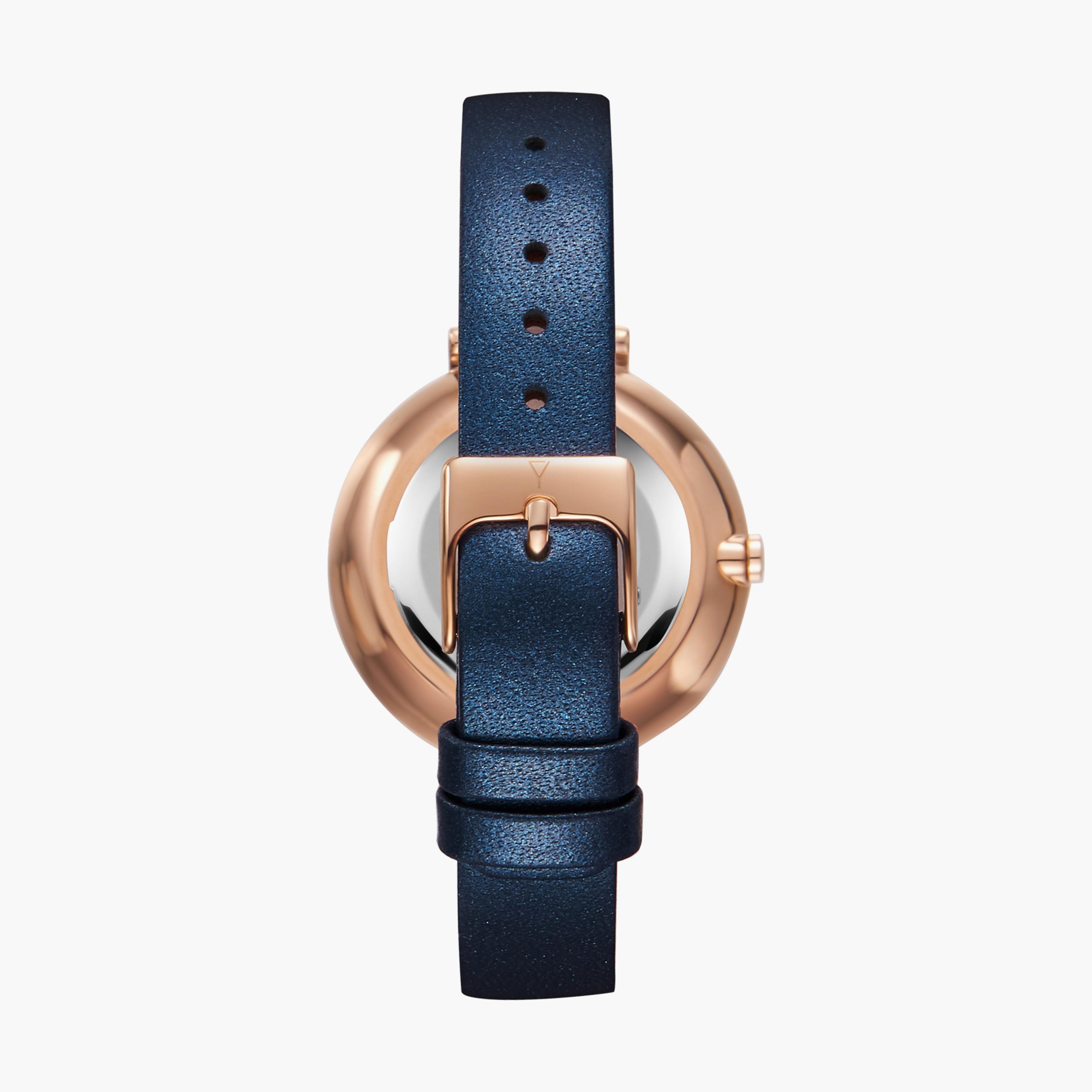 Ecstacy Women Blue Analog Leather Strap Watch | E23501-KLNMN-women-watchesandjewellery-watches-image-3