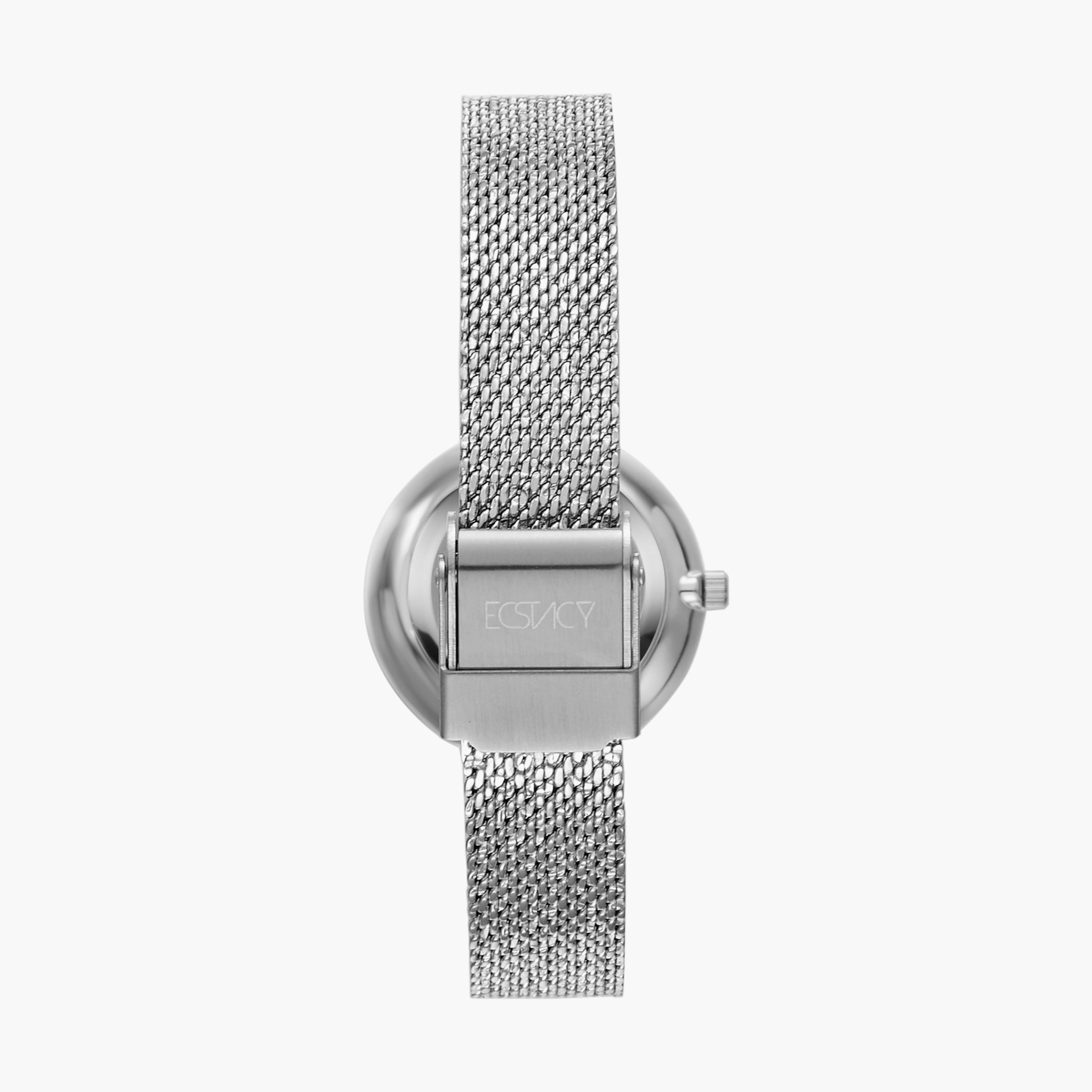 Ecstacy Silver Analog Stainless Steel Strap Watch | E20506-SMSMB-women-watchesandjewellery-watches-image-3