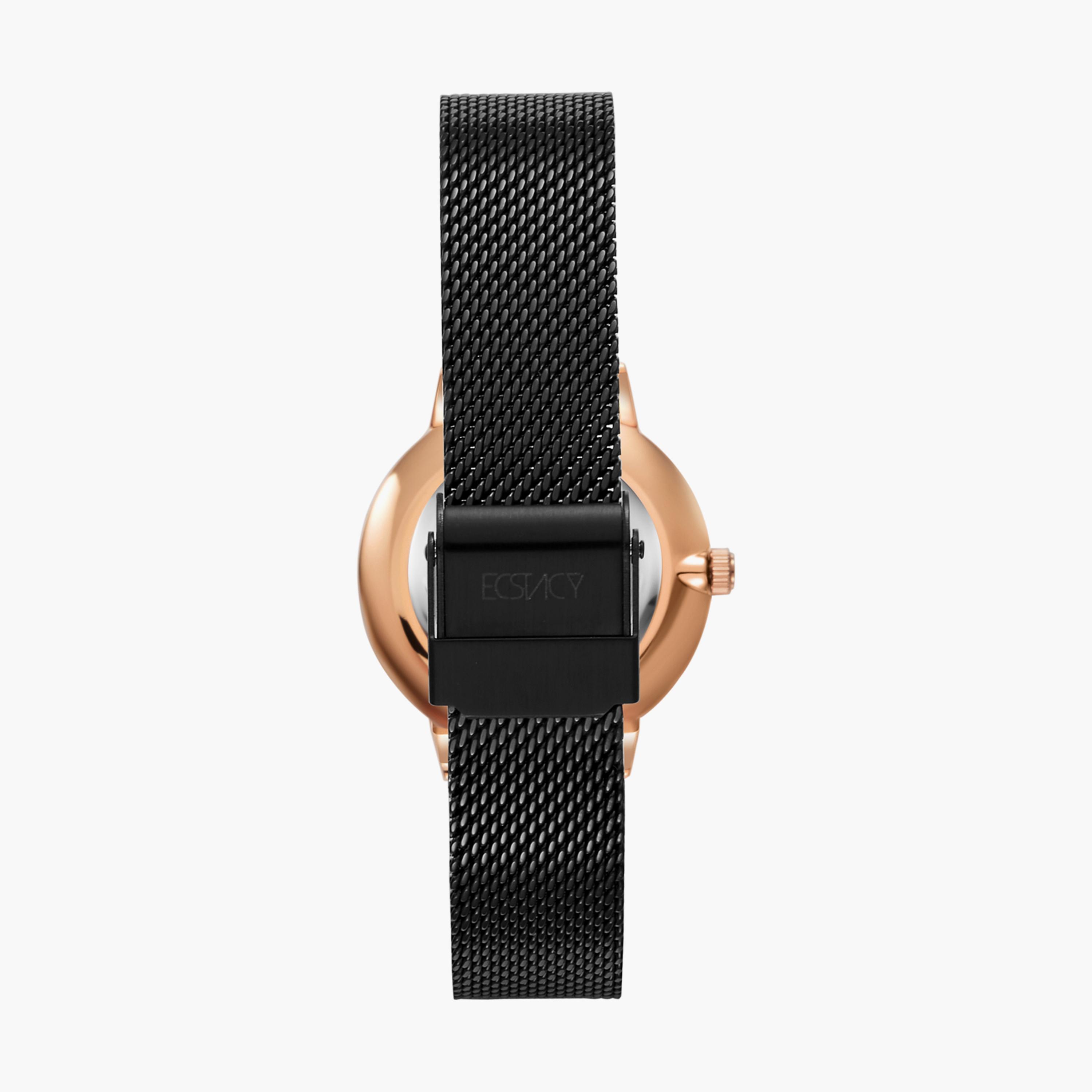 Ecstacy Black Analog Stainless Steel Strap Watch | E23502-KMBB-women-watchesandjewellery-watches-image-3