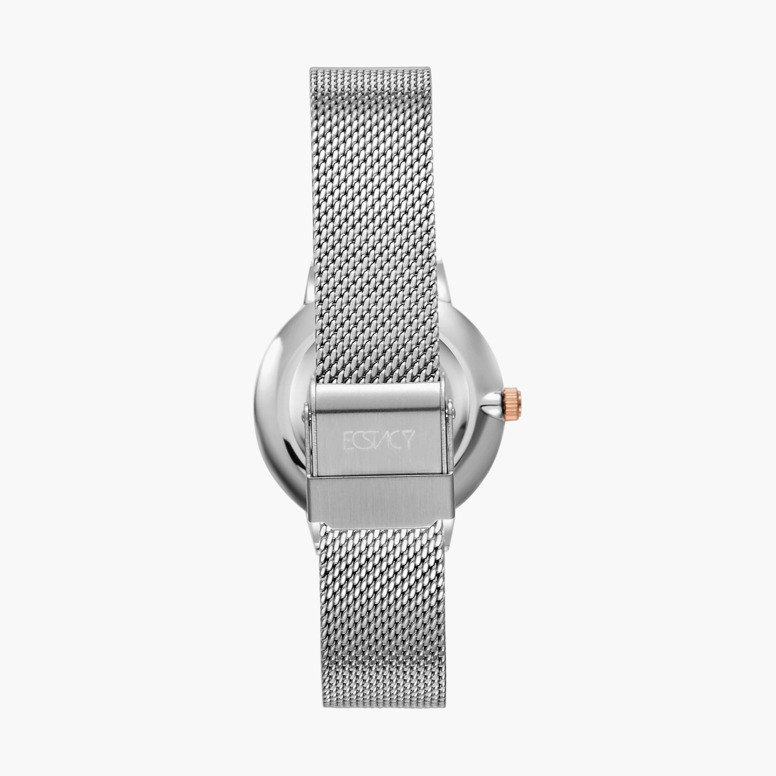 Ecstacy Silver Analog Stainless Steel Strap Watch | E23502-KMSS-women-watchesandjewellery-watches-image-3
