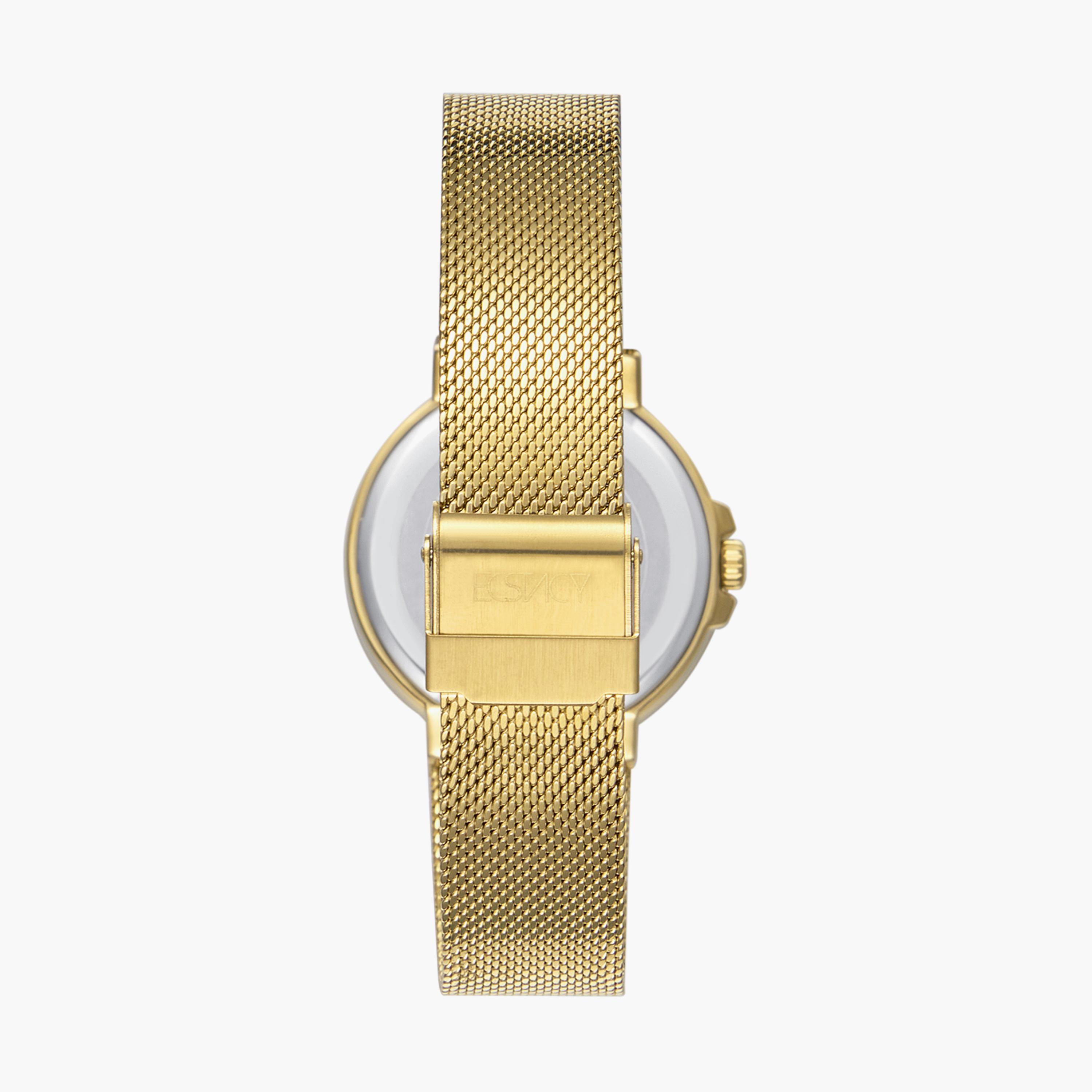 Ecstacy Women Gold Analog Stainless Steel Strap Watch | E23603-GMGC-women-watchesandjewellery-watches-image-3