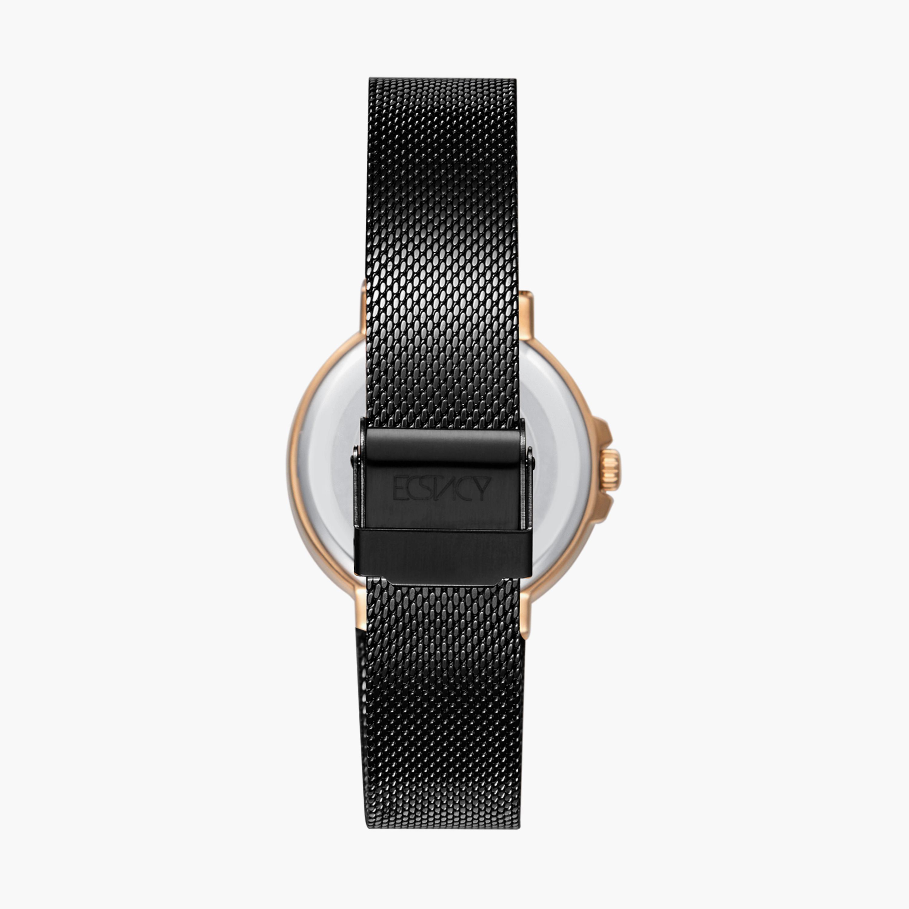 Ecstacy Women Black Analog Stainless Steel Strap Watch | E23603-KMBB-women-watchesandjewellery-watches-image-3