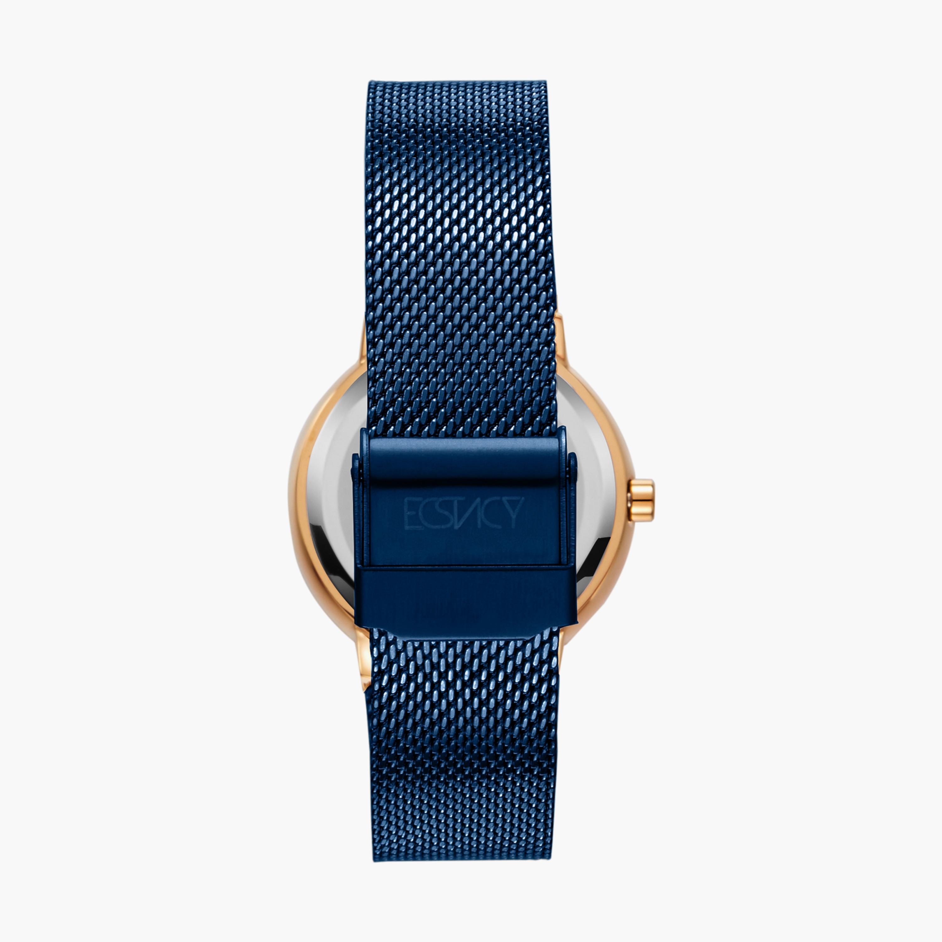 Ecstacy Women Blue Analog Stainless Steel Strap Watch | E23504-KMNN | 33 MM-women-watchesandjewellery-watches-image-3