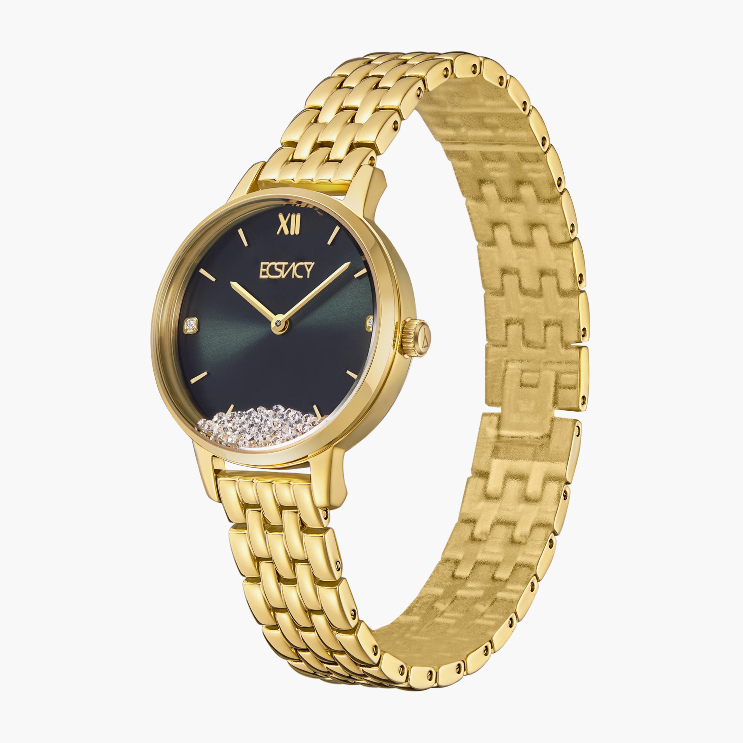 E23505-GBGG | ساعة إكستاسي ذو انالوج للنساء بسوار ذهبي مع ستانلس ستيل-women-watchesandjewellery-watches-image-2