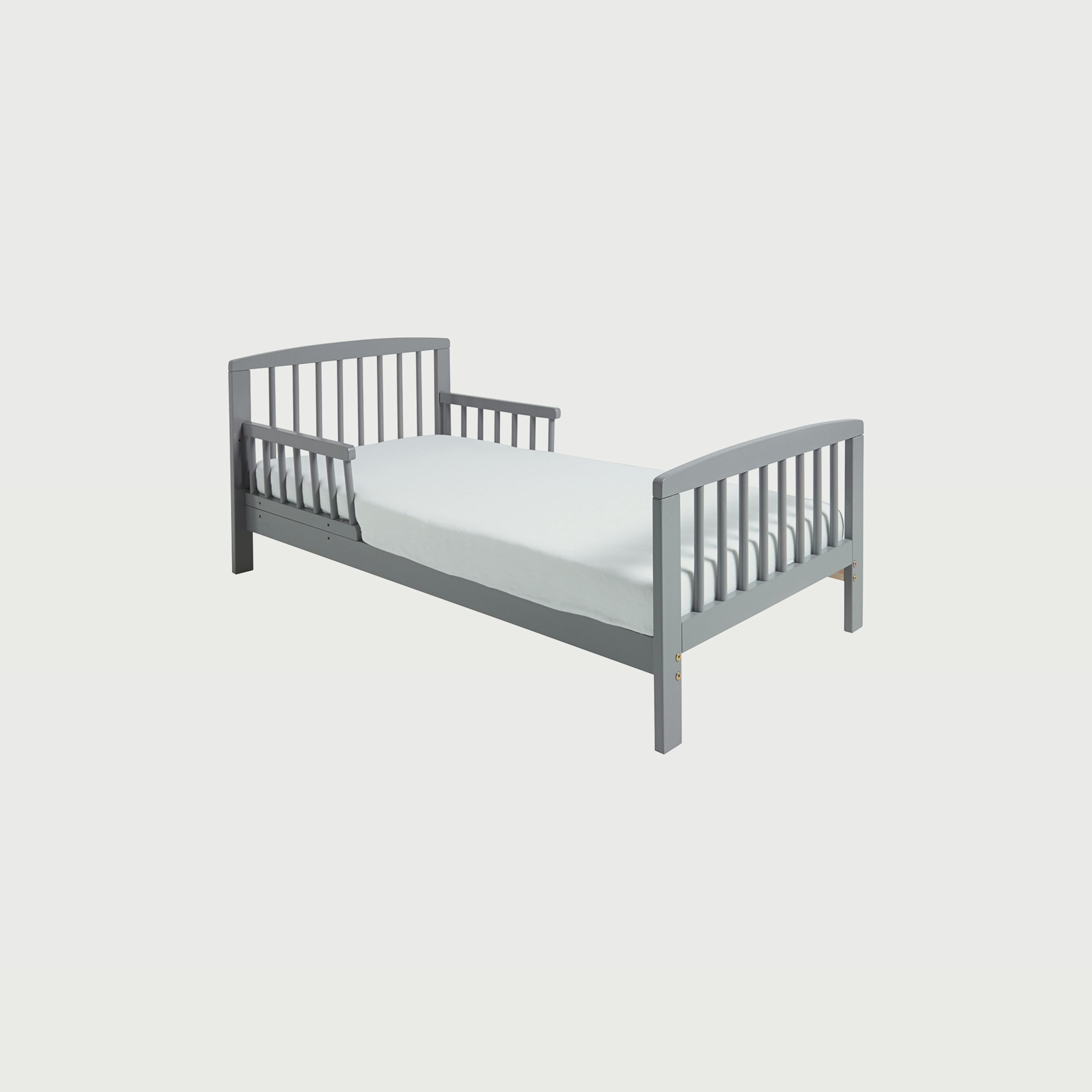 Kinder Valley 7-Piece Safari Friends Sydney Toddler Bed Bundle with Kinder Flow Mattress, Grey-baby-nursery-toddlerbedding-image-1