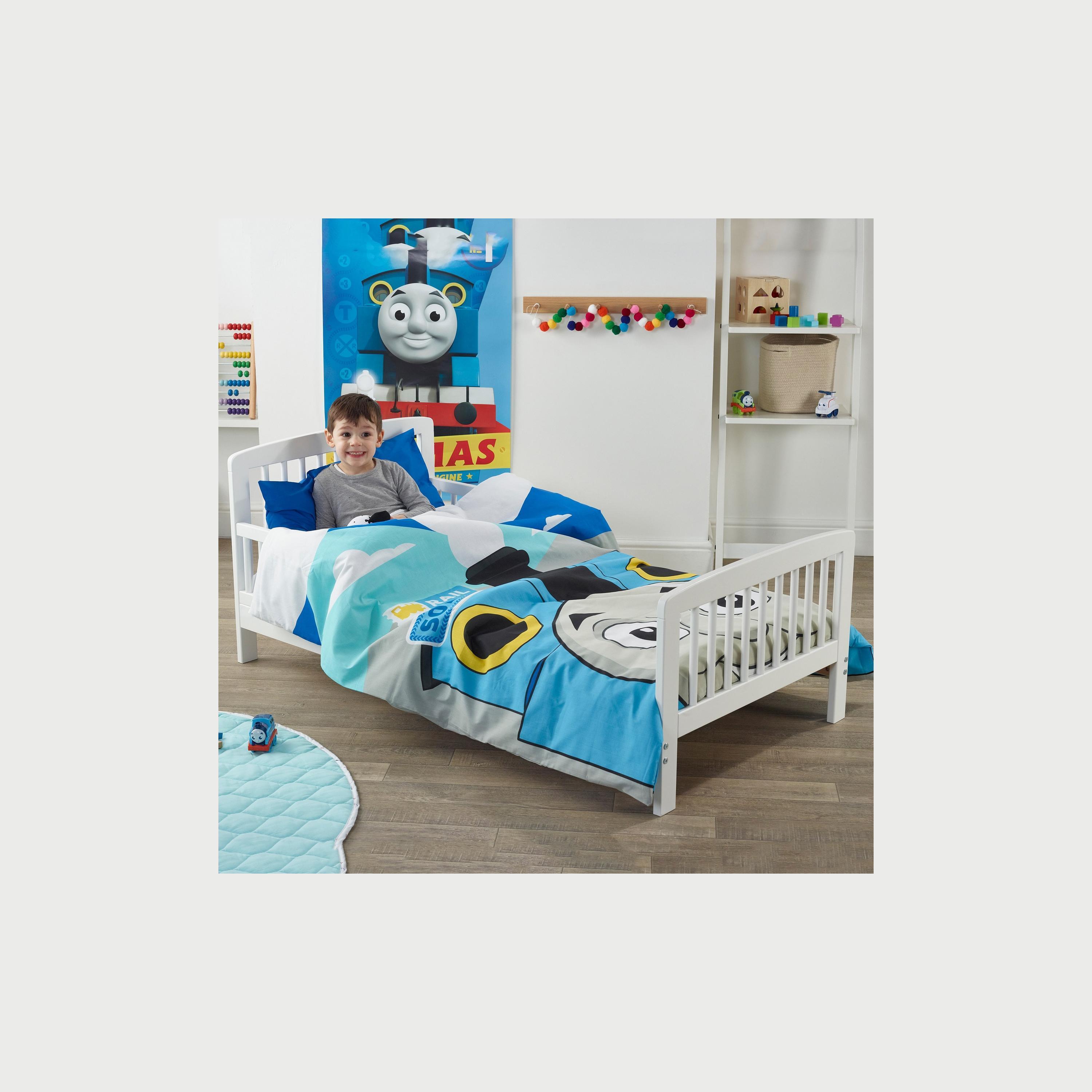 Kinder Valley 7-Piece Thomas and Friends Sydney Toddler Bed Bundle with Kinder Flow mattress, White-baby-nursery-toddlerbedding-image-2