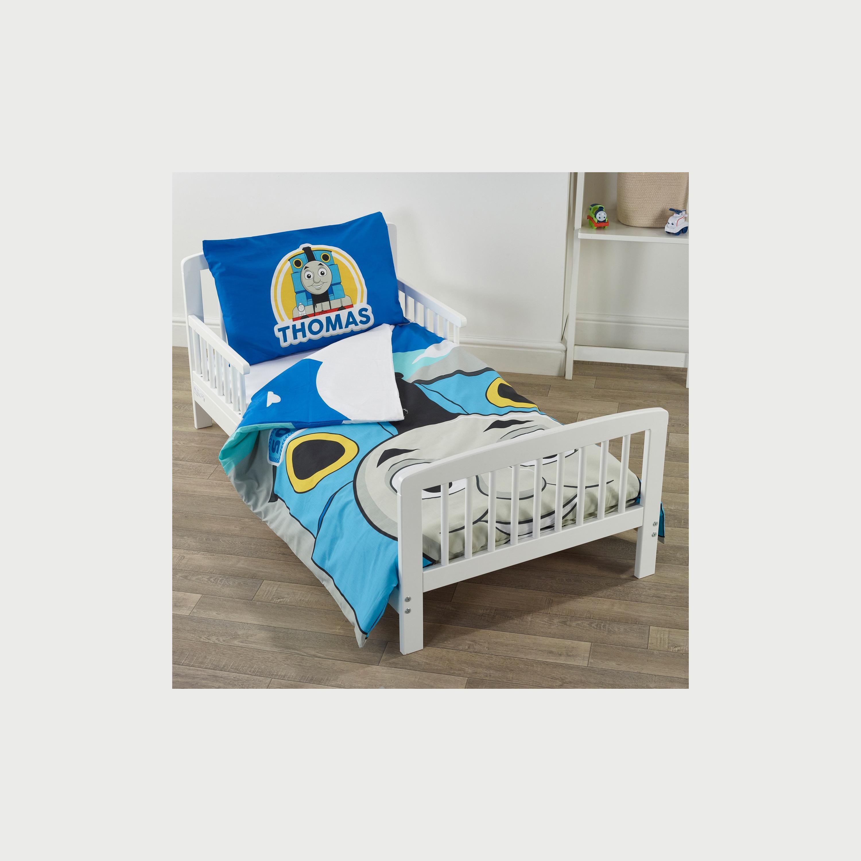 Kinder Valley 7-Piece Thomas and Friends Sydney Toddler Bed Bundle with Kinder Flow mattress, White-baby-nursery-toddlerbedding-image-3