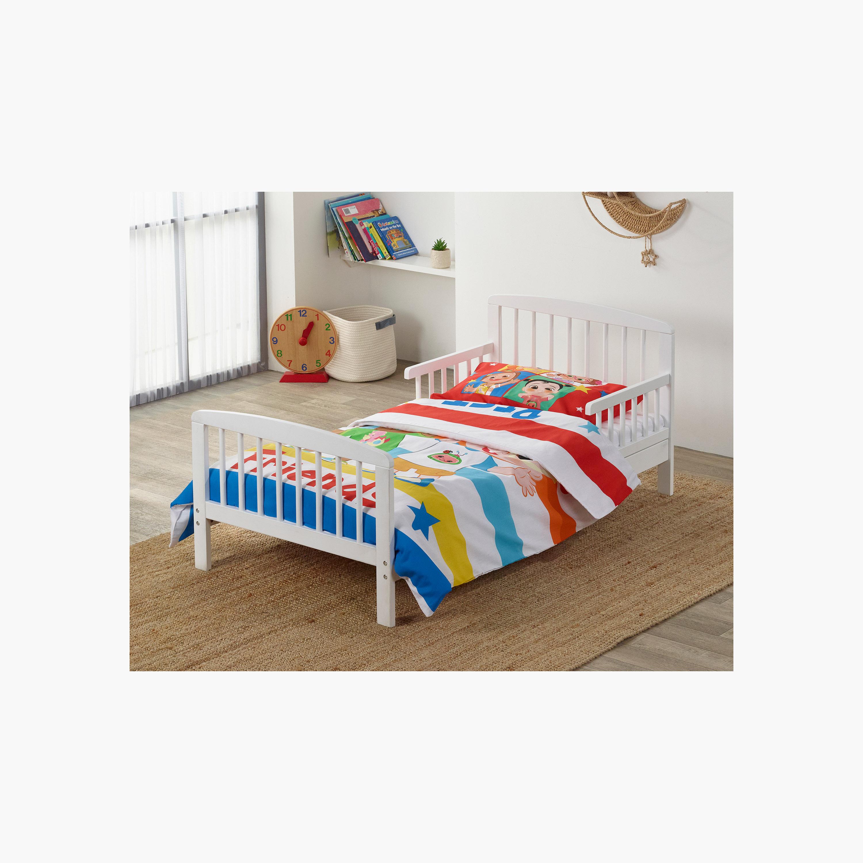 Kinder Valley 7-Piece Cocomelon Sydney Toddler Bed Bundle with Kinder Flow mattress, White-baby-nursery-toddlerbedding-image-3