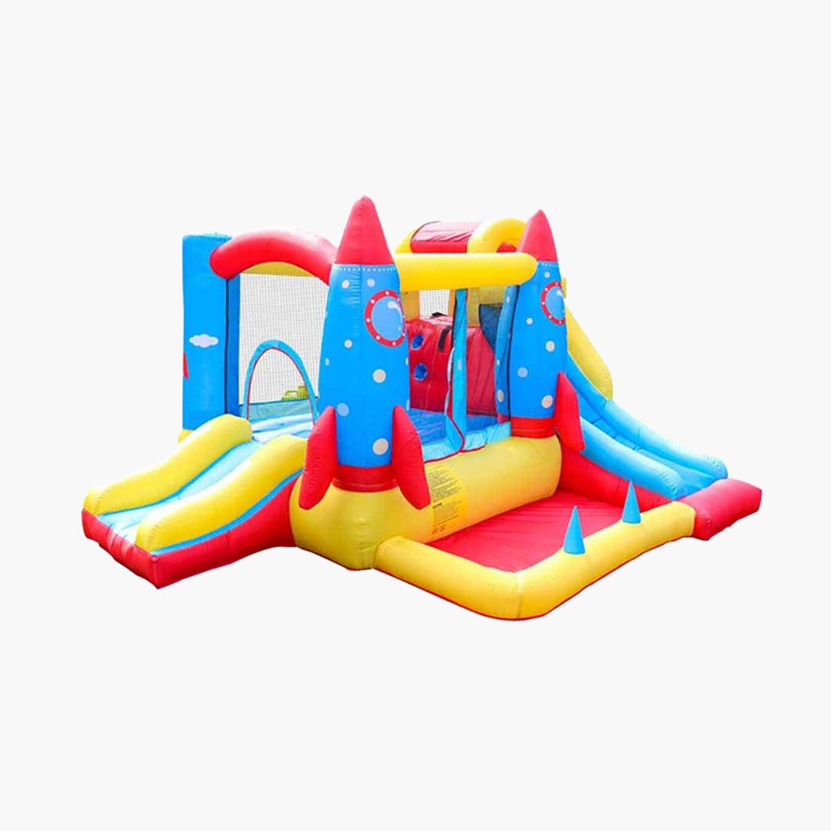 MYTS Rocket Design Castle House Inflatable Bounce Slide Water Park
