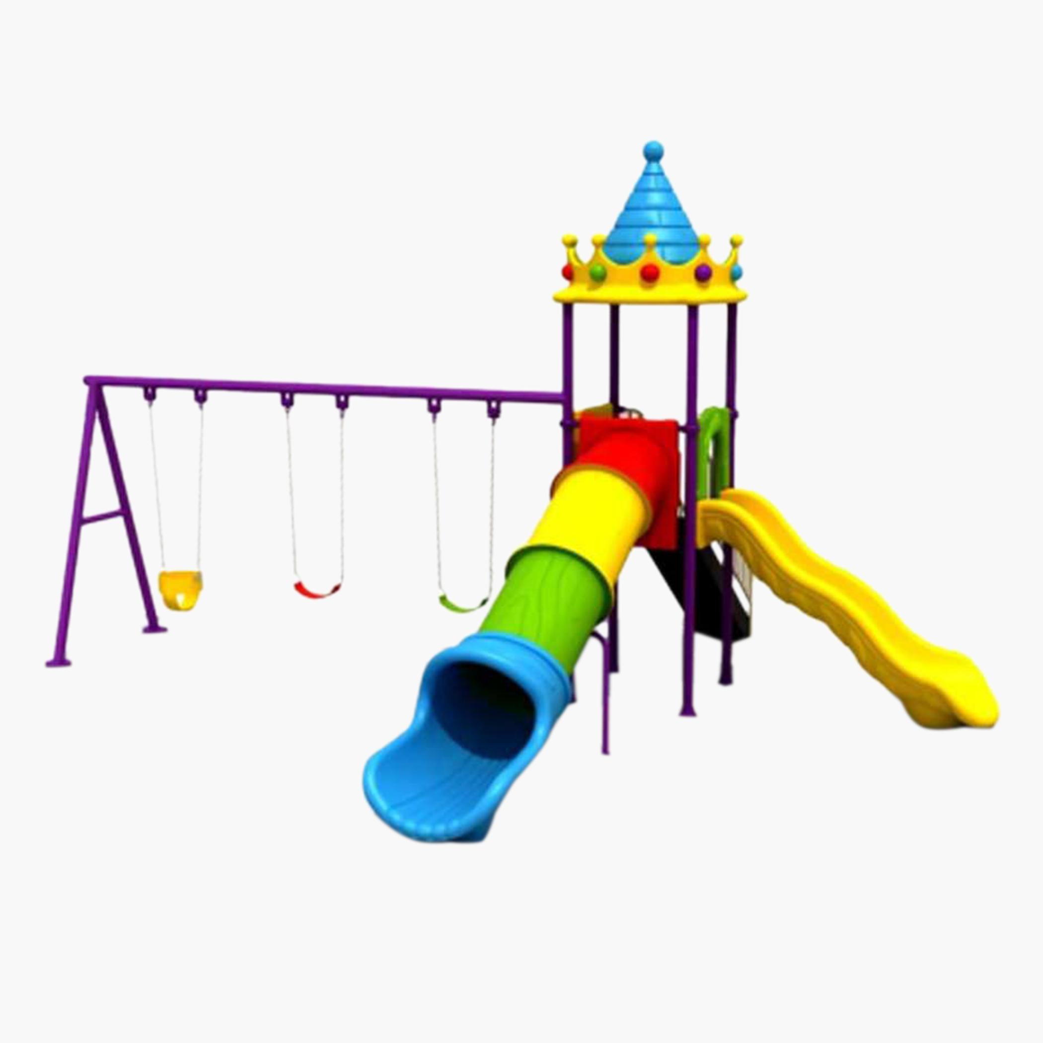 Myts Kids' Outdoor Fun Backyard Series with Swing and Slide
