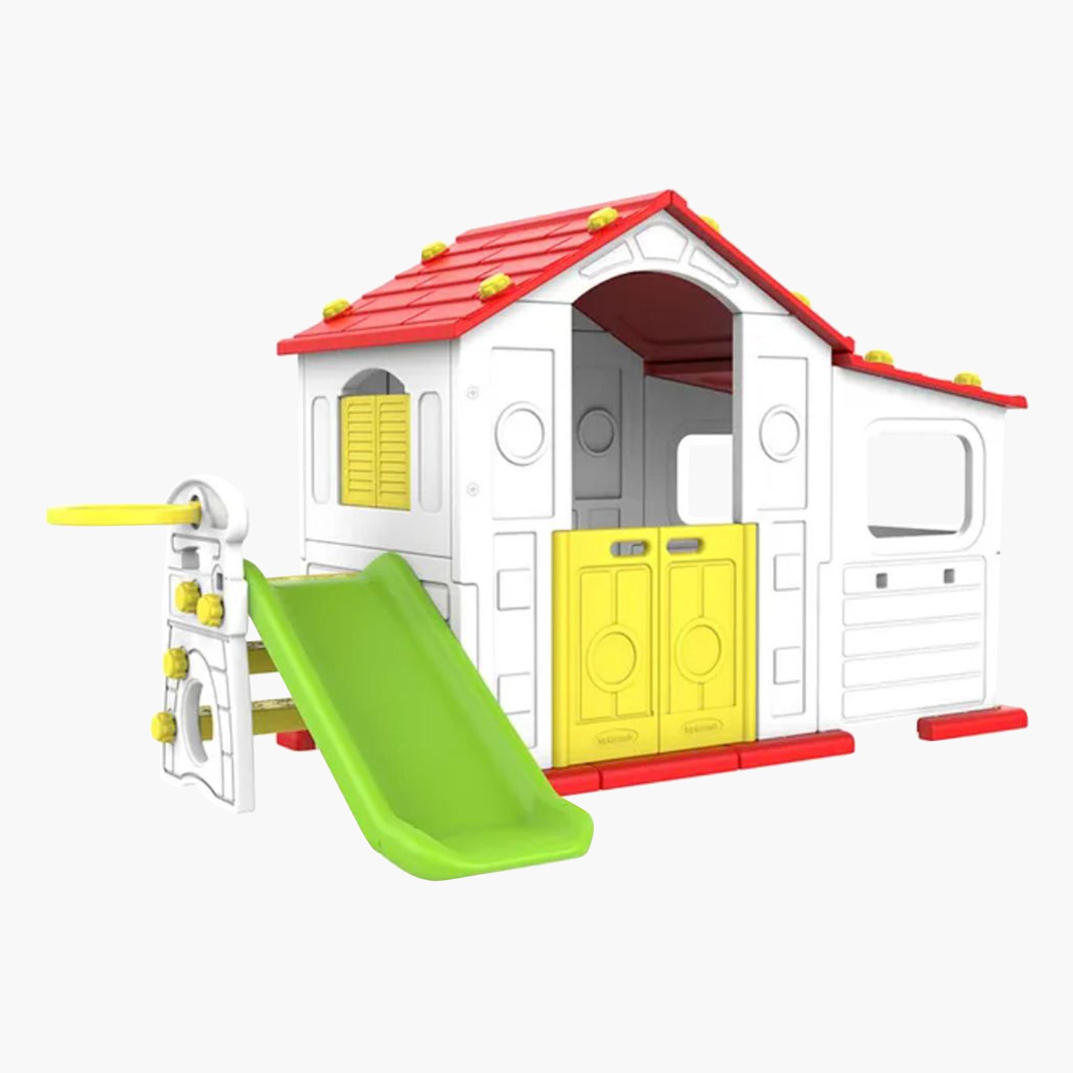 Indoor playhouse with deals slide