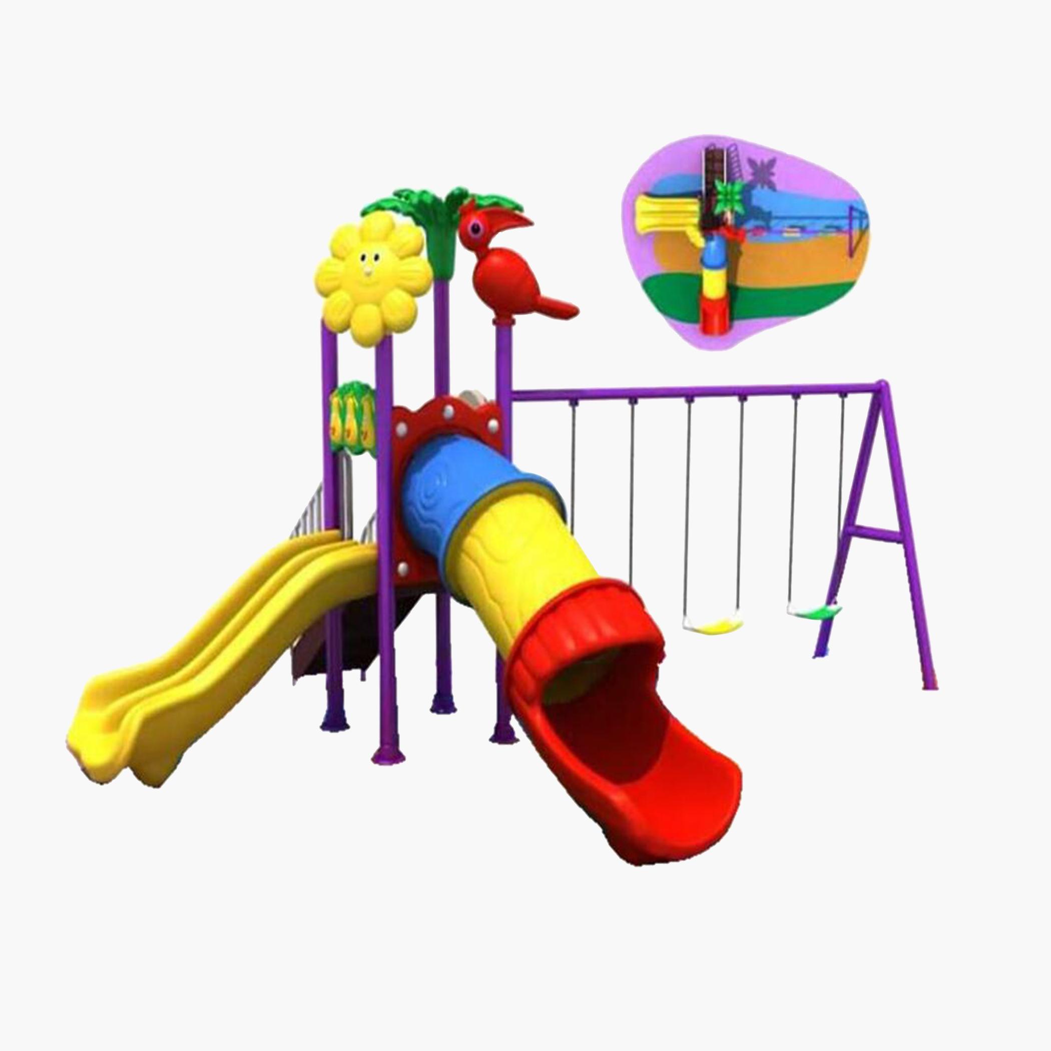 MYTS Kid's Mega Pino Wavy Slide and Swings