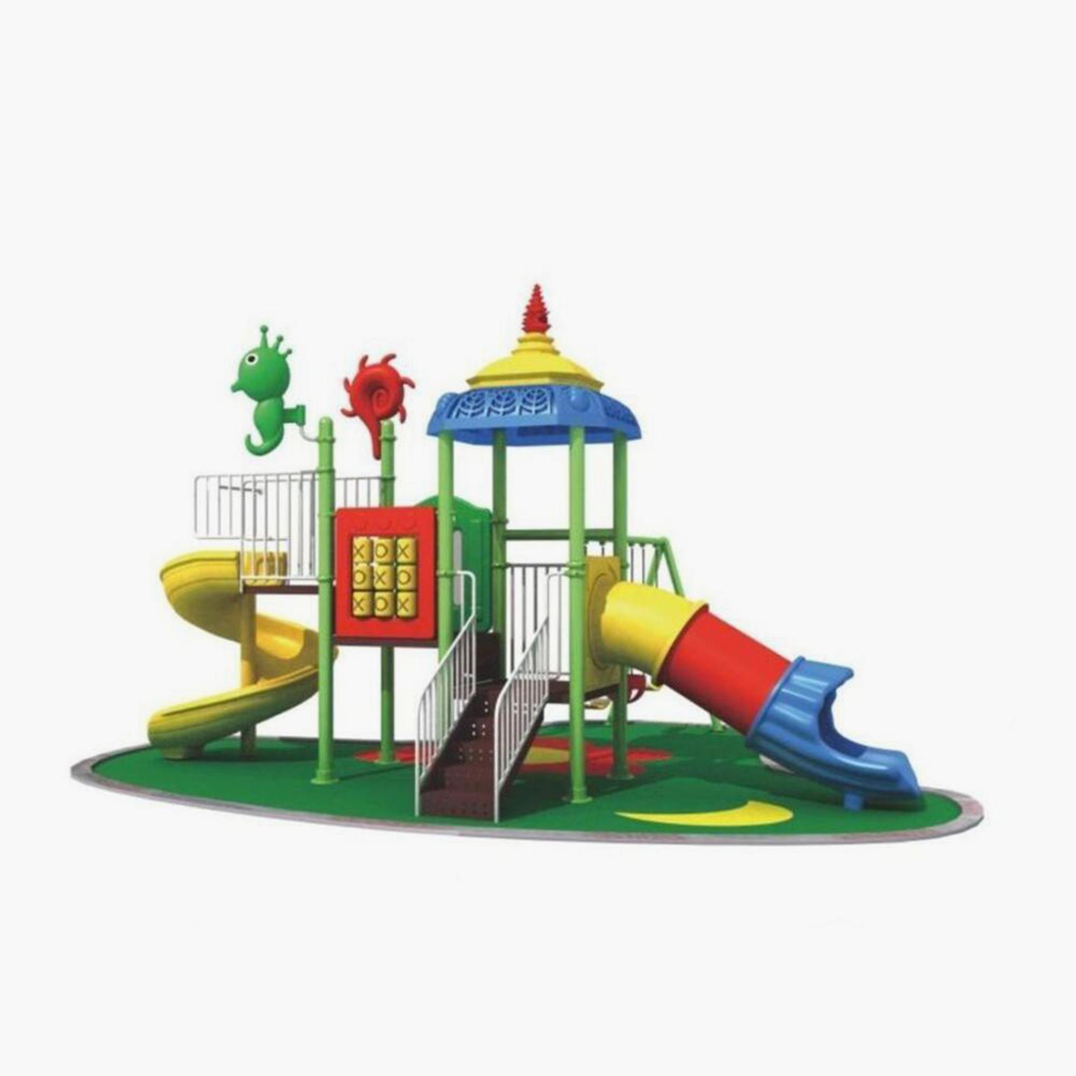 MYTS Kids' Pinokee Tube and Game Playcentre with Curved Slide and 3 Swings