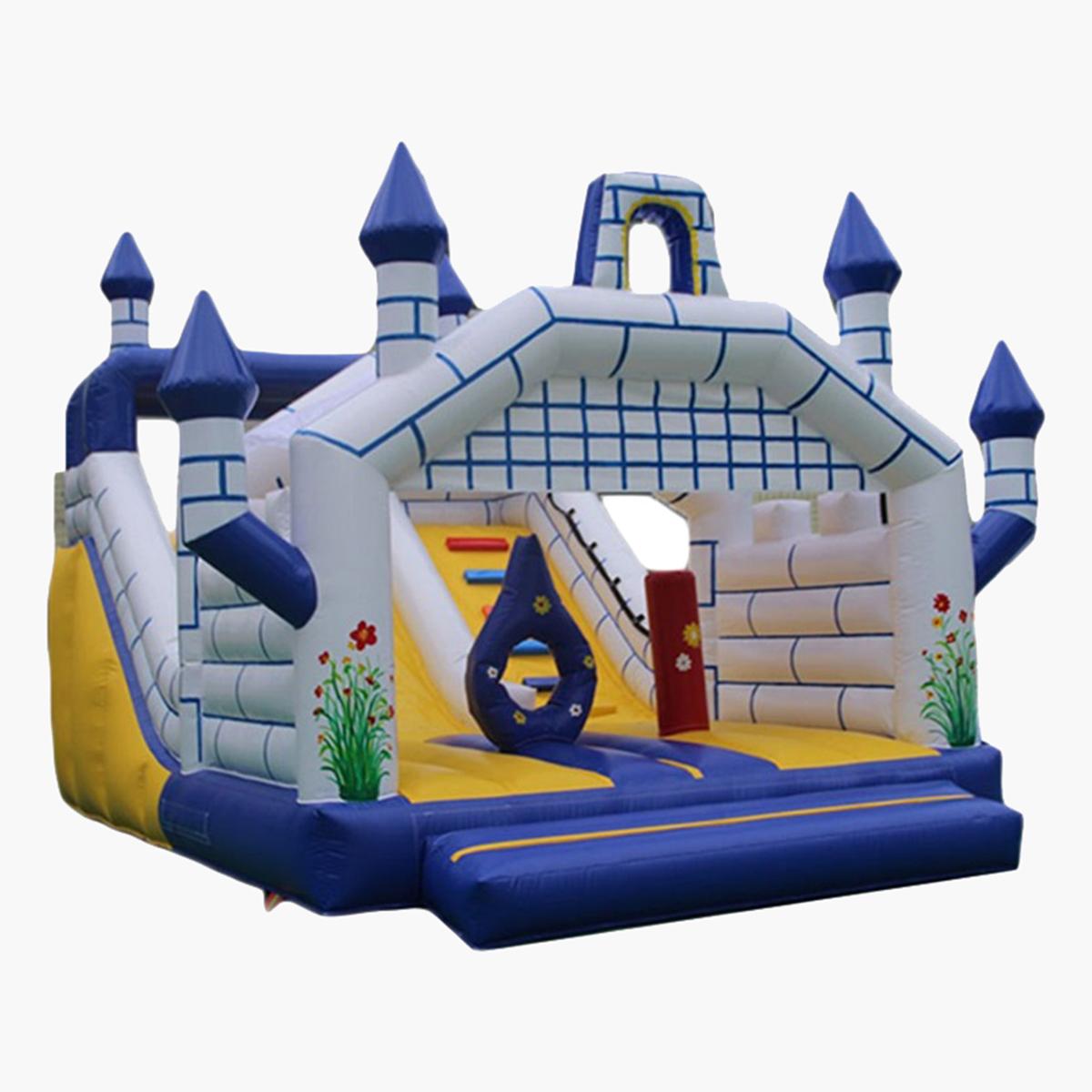 MYTS Snowy White Inflatable Playground Bounce House