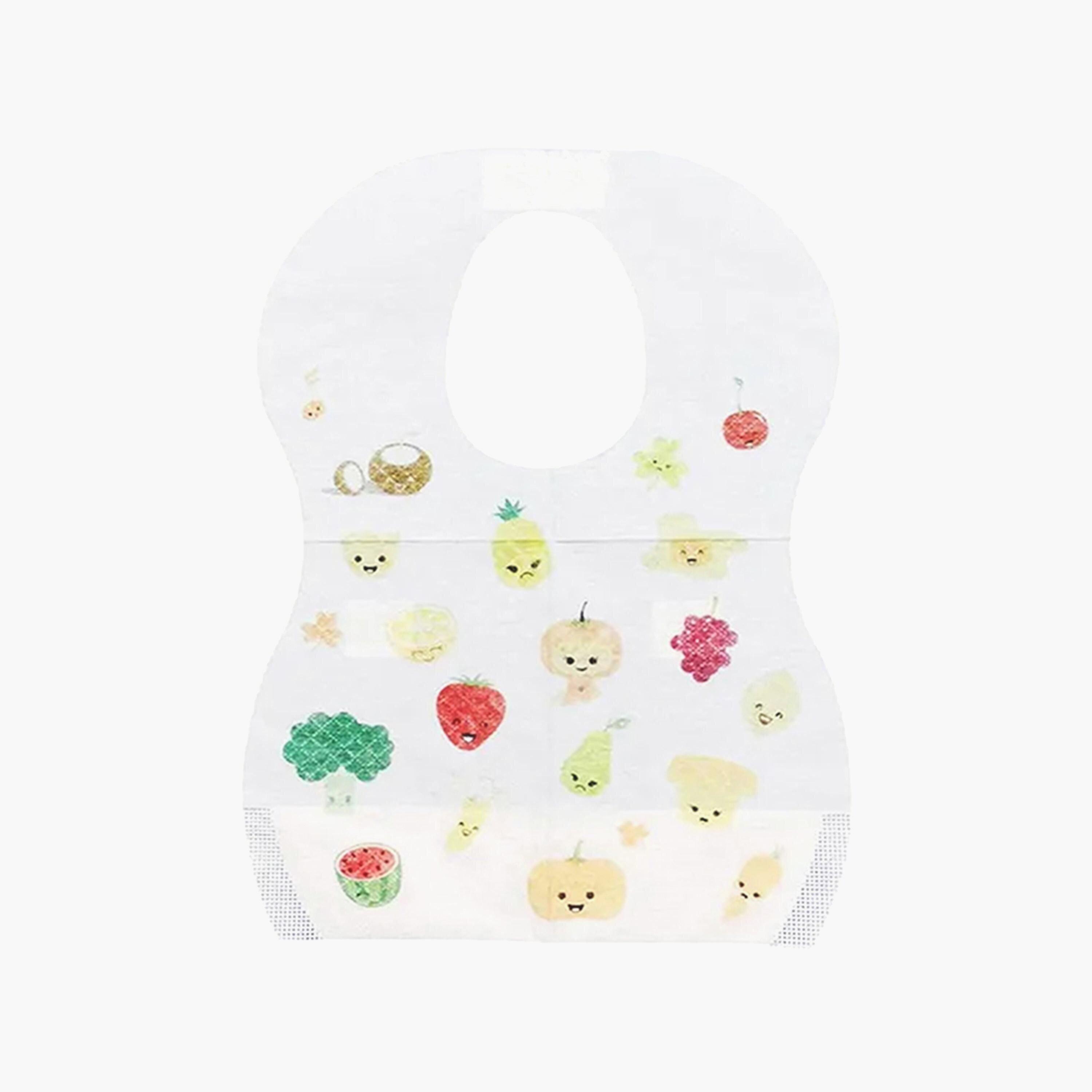 Star Babies 5-Piece Disposable Bibs, Fruit Print with 3-Piece Disposable Towel Bundle-baby-feeding-bibs-image-4