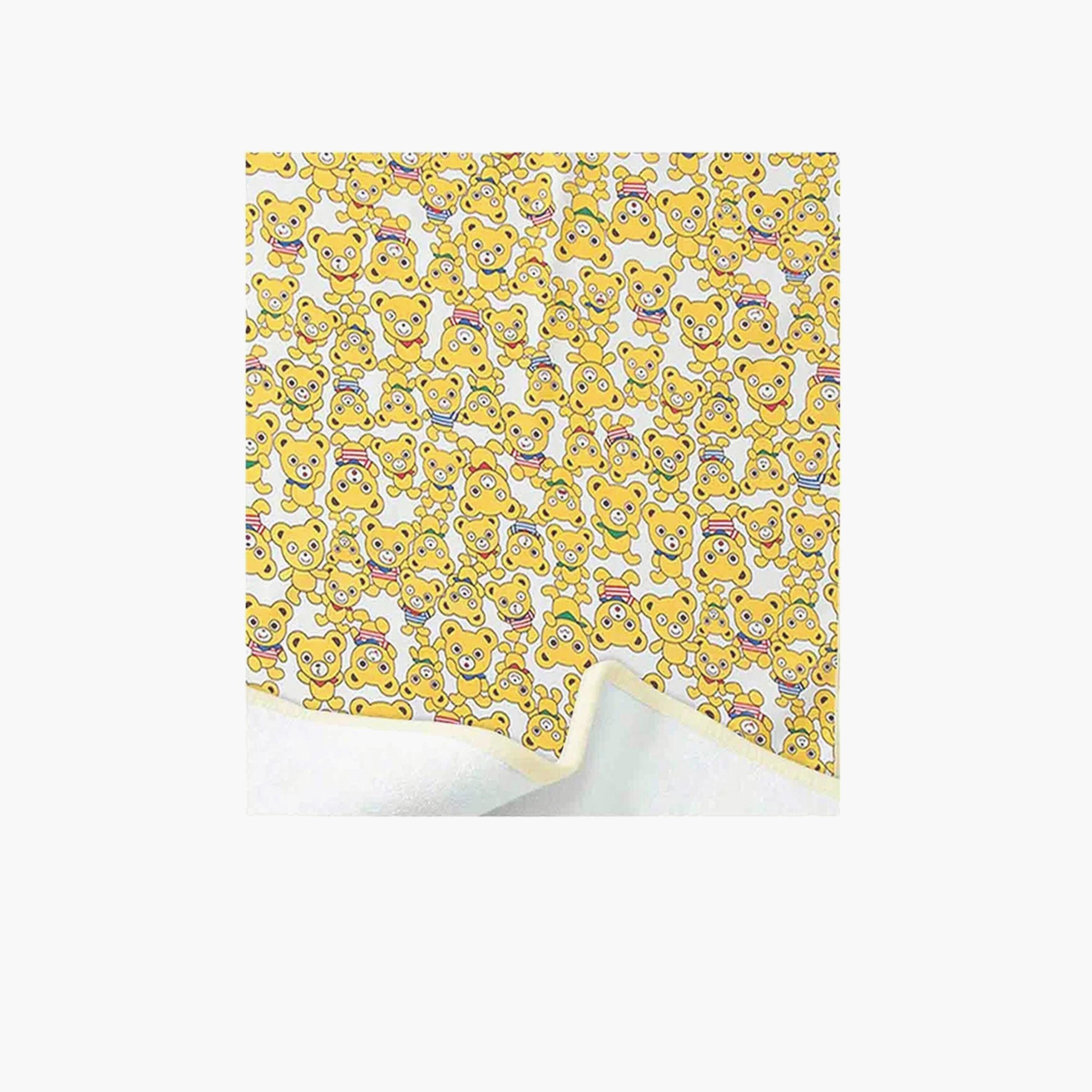Star Babies Reusable Changing Mats with 3-Piece Disposable Towel Gift Set, Yellow Bear-baby-diapering-changingmats-image-4