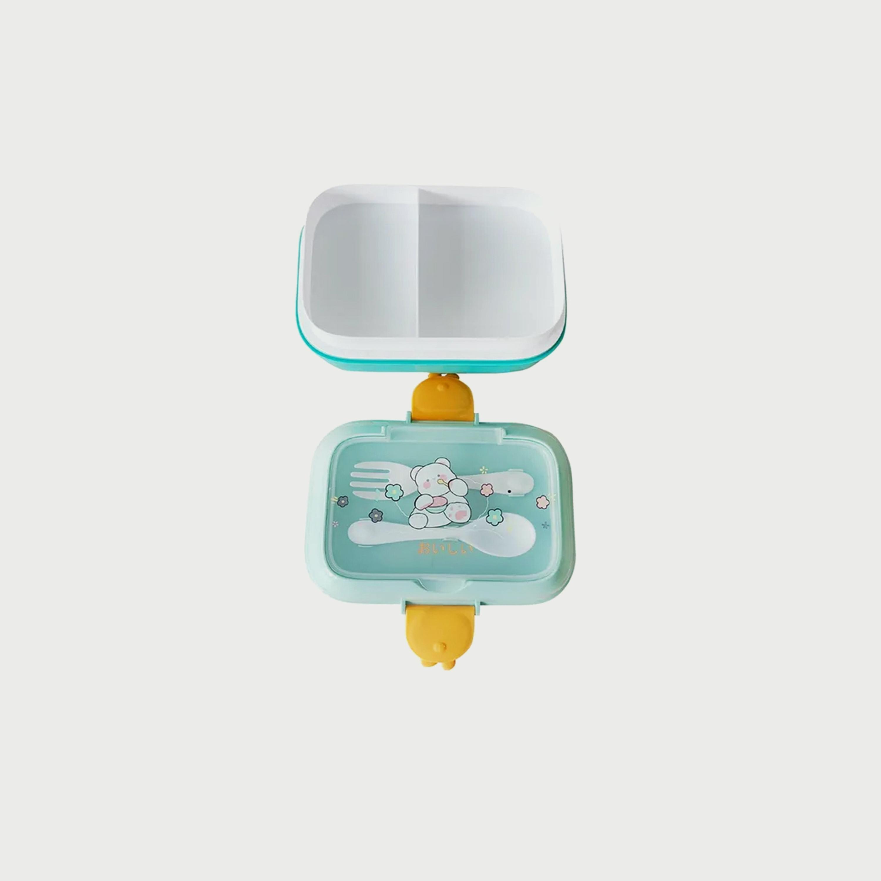 صندوق طعام للأطفال من ستار بيبيز مع حزمة مناشف للاستعمال مرة واحدة 3 قطع , أزرق فاتح-school-lunchessentials-sets-image-2