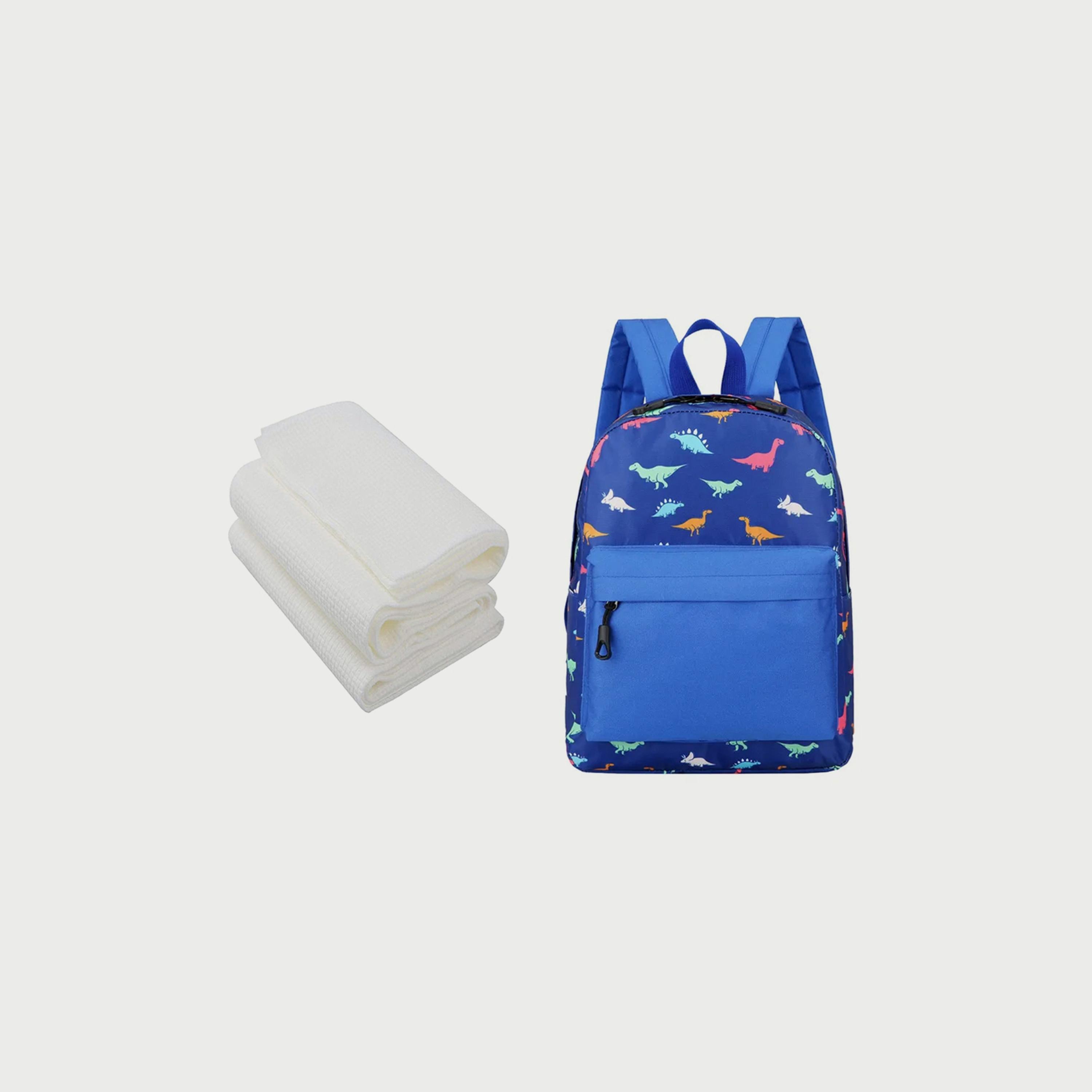 Star Babies Kids School Bag with 3-Piece Disposable Towels Bundle, Blue-school-bagsandbackpacks-backpacks-image-1