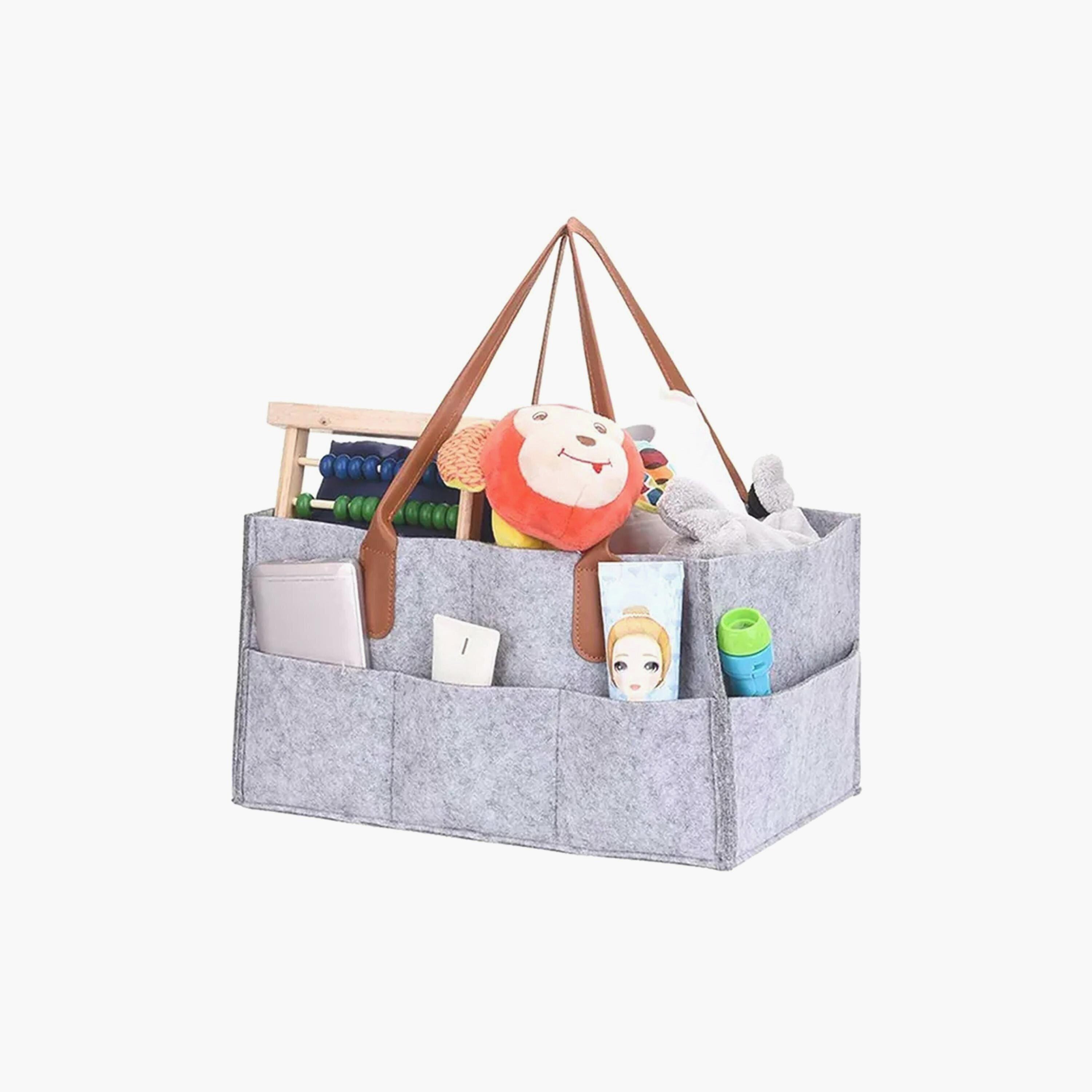 Star Babies 2-Piece Diaper Bag Caddy, Grey/Green-baby-gear-diaperbags-image-3